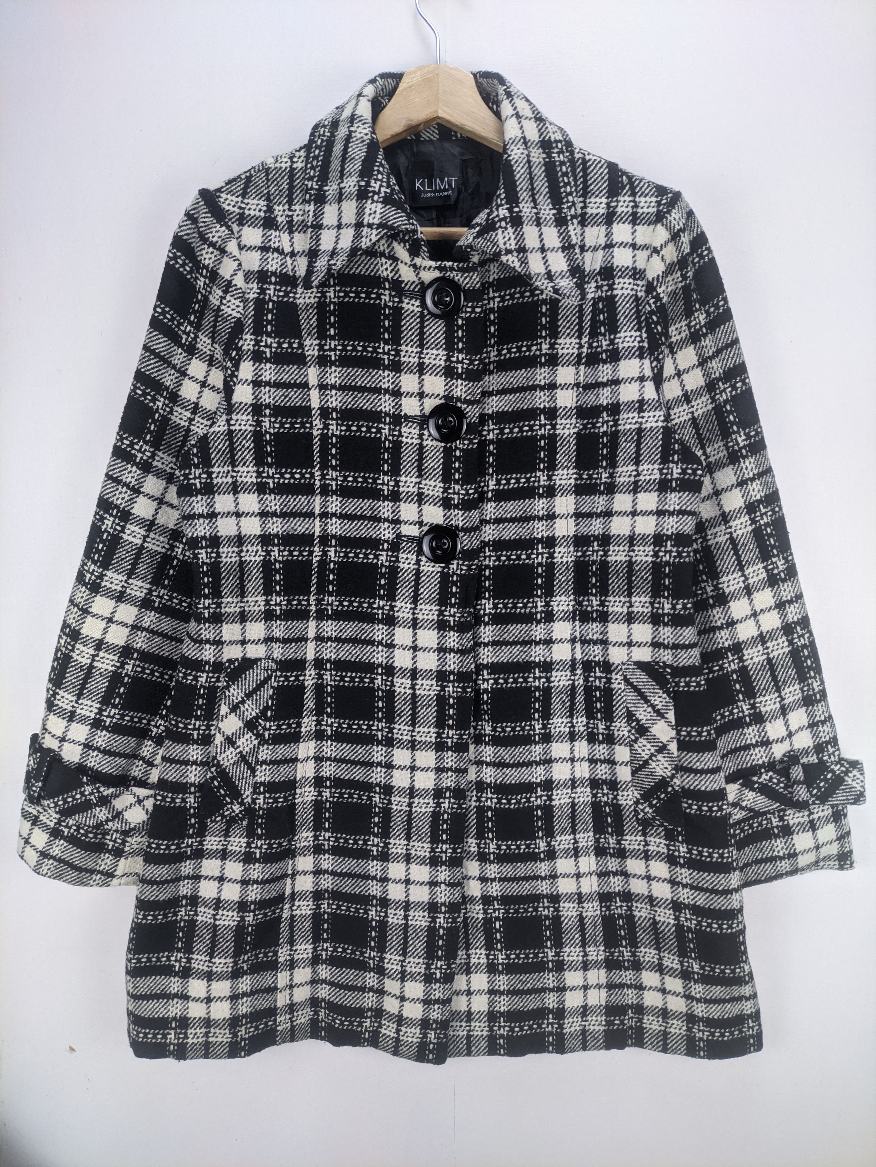 Designer × Japanese Brand Steals🔥Vintage Wool Coat Jacket by Klimt Judith Danne Size M / US 6-8 / IT 42-44 - 1 Thumbnail