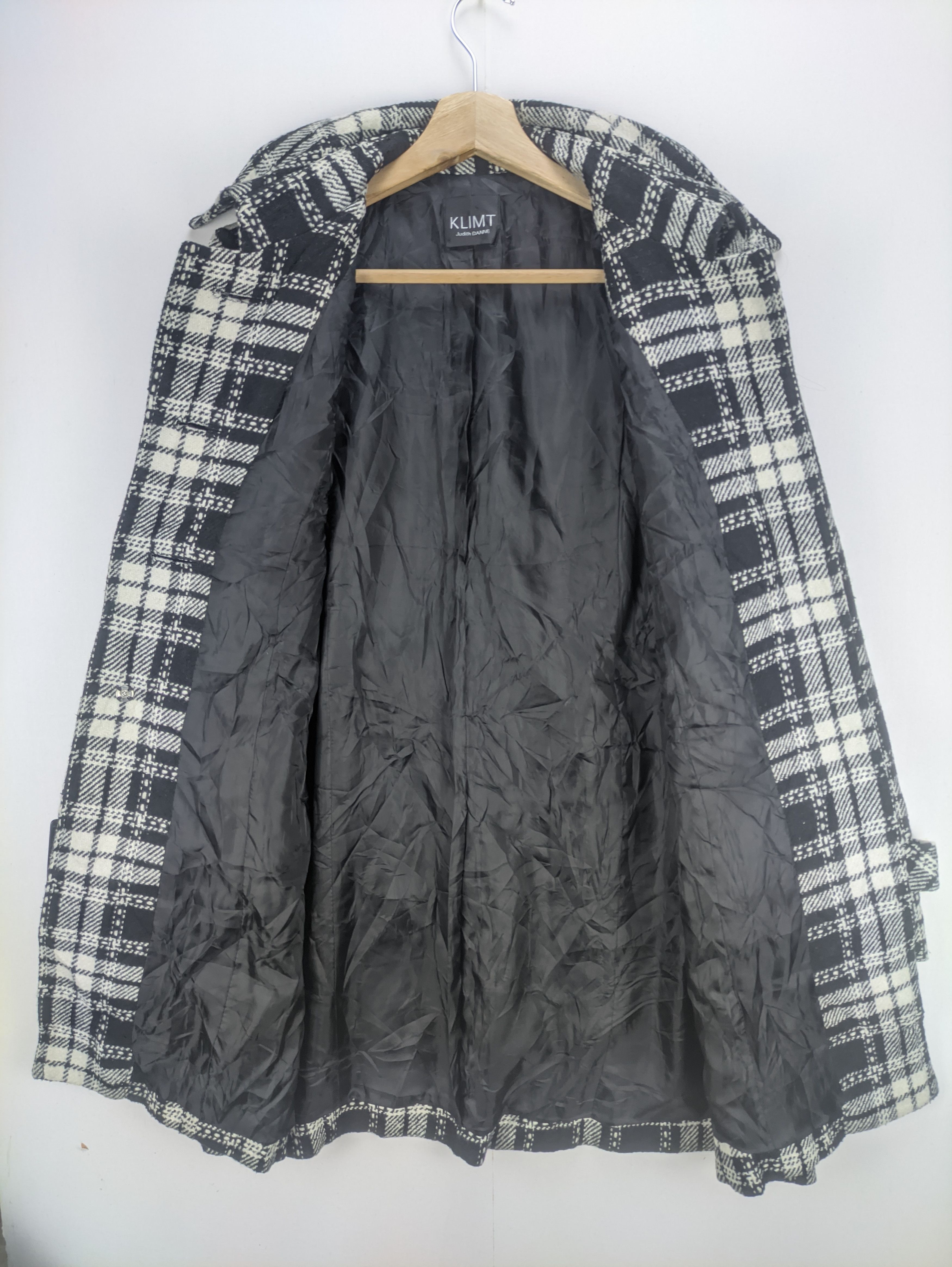 Designer × Japanese Brand Steals🔥Vintage Wool Coat Jacket by Klimt Judith Danne Size M / US 6-8 / IT 42-44 - 5 Thumbnail