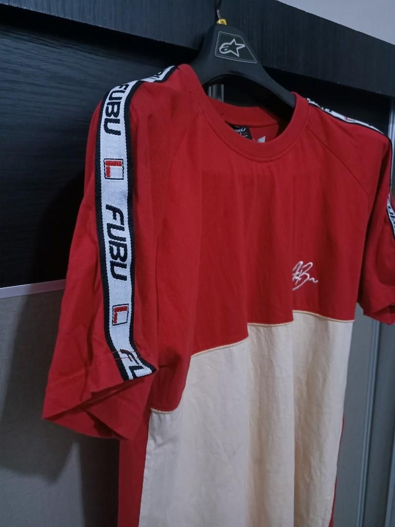 Fubu × Rap Tees × Vintage Vintage Fubu side tape big logo shirt Size US L / EU 52-54 / 3 - 5 Thumbnail