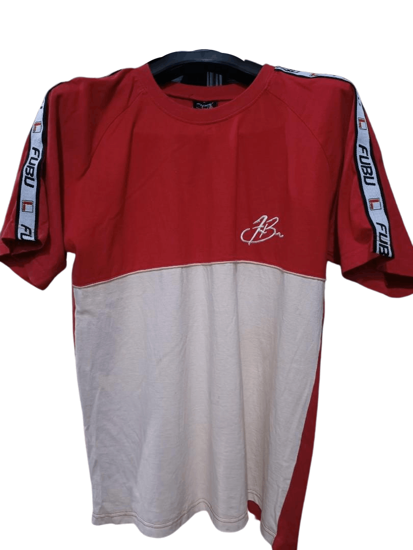 Fubu × Rap Tees × Vintage Vintage Fubu side tape big logo shirt Size US L / EU 52-54 / 3 - 1 Thumbnail