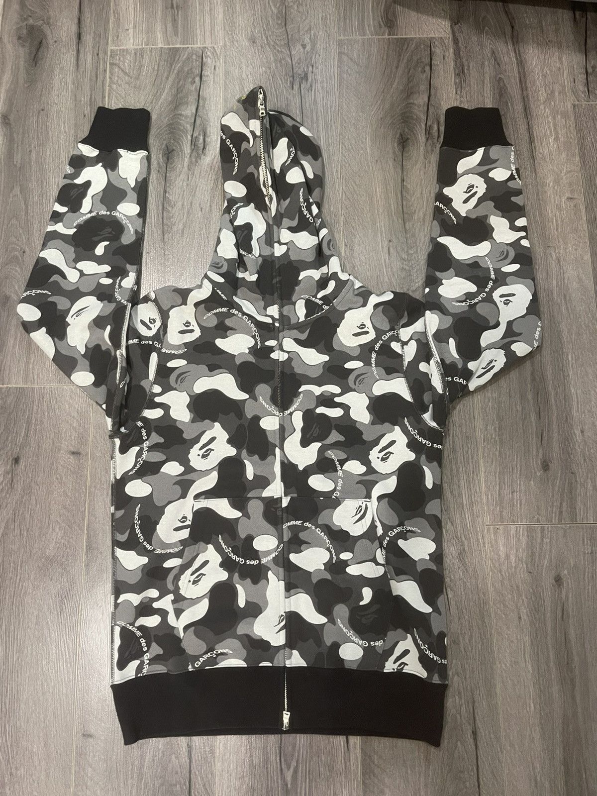 image of Bape X Cdg Full Zip New in Black, Men's (Size Large)