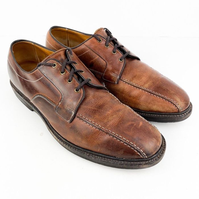 Vintage Allen Edmonds Mapleton Brown Leather Oxford Work Shoes Men's ...