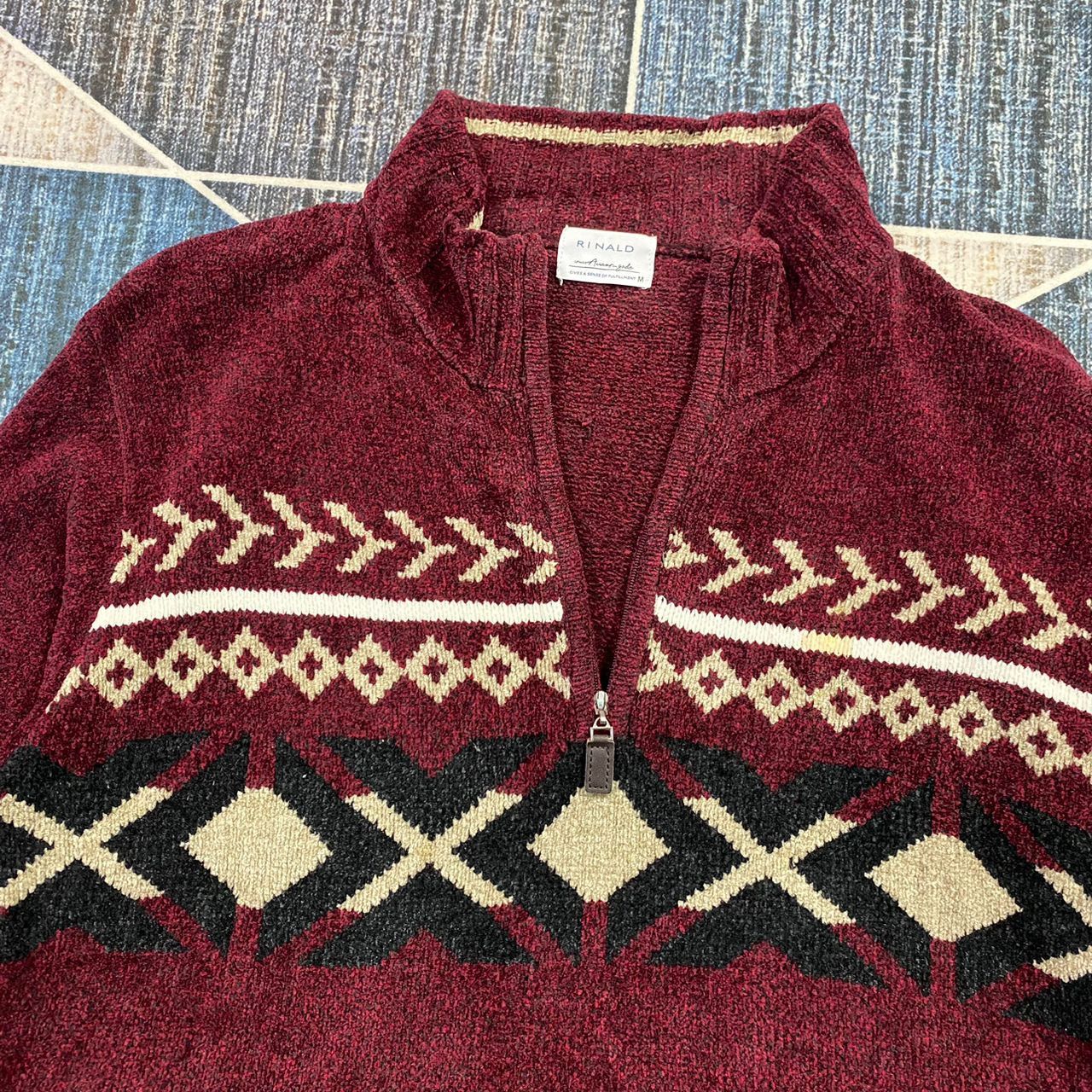 Japanese Brand RINALD HALF ZIP KNIT SWEATER PULLOVER Size US M / EU 48-50 / 2 - 3 Thumbnail