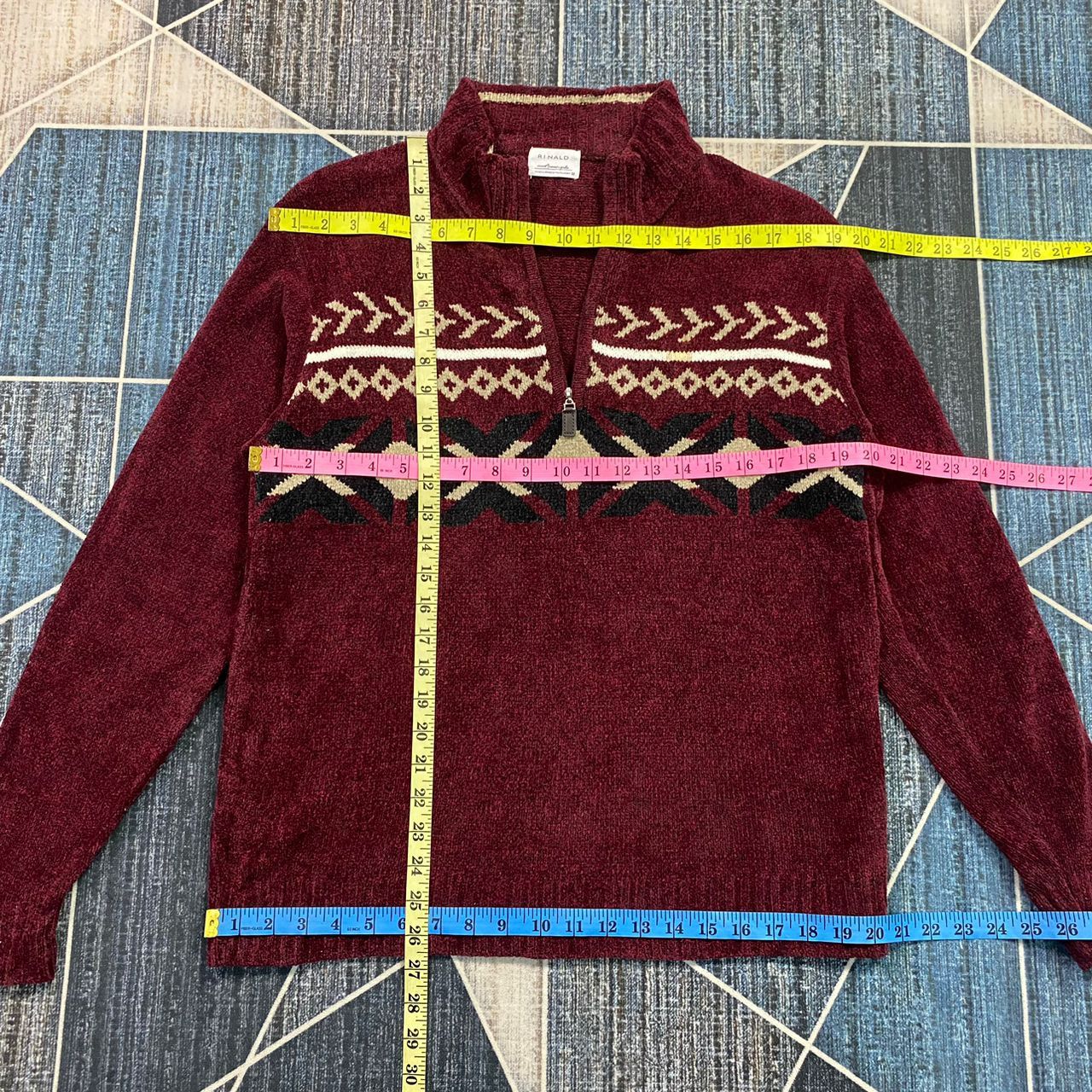 Japanese Brand RINALD HALF ZIP KNIT SWEATER PULLOVER Size US M / EU 48-50 / 2 - 10 Thumbnail
