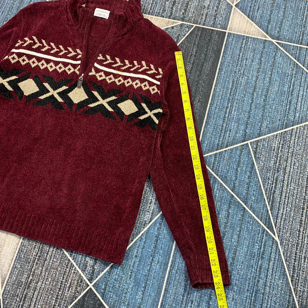 Japanese Brand RINALD HALF ZIP KNIT SWEATER PULLOVER Size US M / EU 48-50 / 2 - 11 Thumbnail