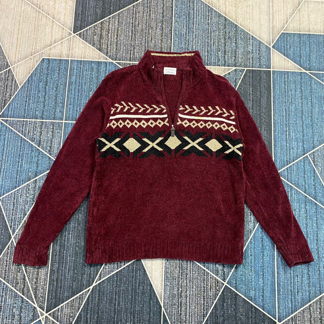 Japanese Brand RINALD HALF ZIP KNIT SWEATER PULLOVER Size US M / EU 48-50 / 2 - 2 Thumbnail
