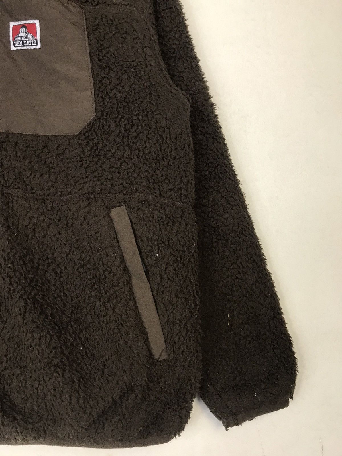 Ben Davis × Vintage y2k Ben Davis Sherpa Fleece Brown Zip Up Jacket Size US M / EU 48-50 / 2 - 5 Thumbnail