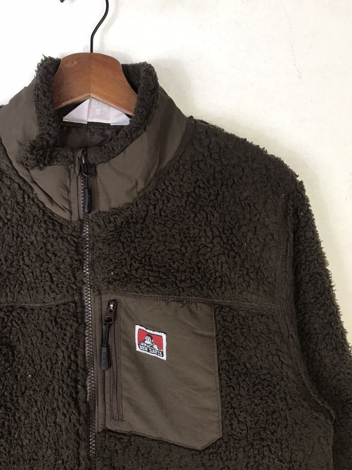 Ben Davis × Vintage y2k Ben Davis Sherpa Fleece Brown Zip Up Jacket Size US M / EU 48-50 / 2 - 3 Thumbnail