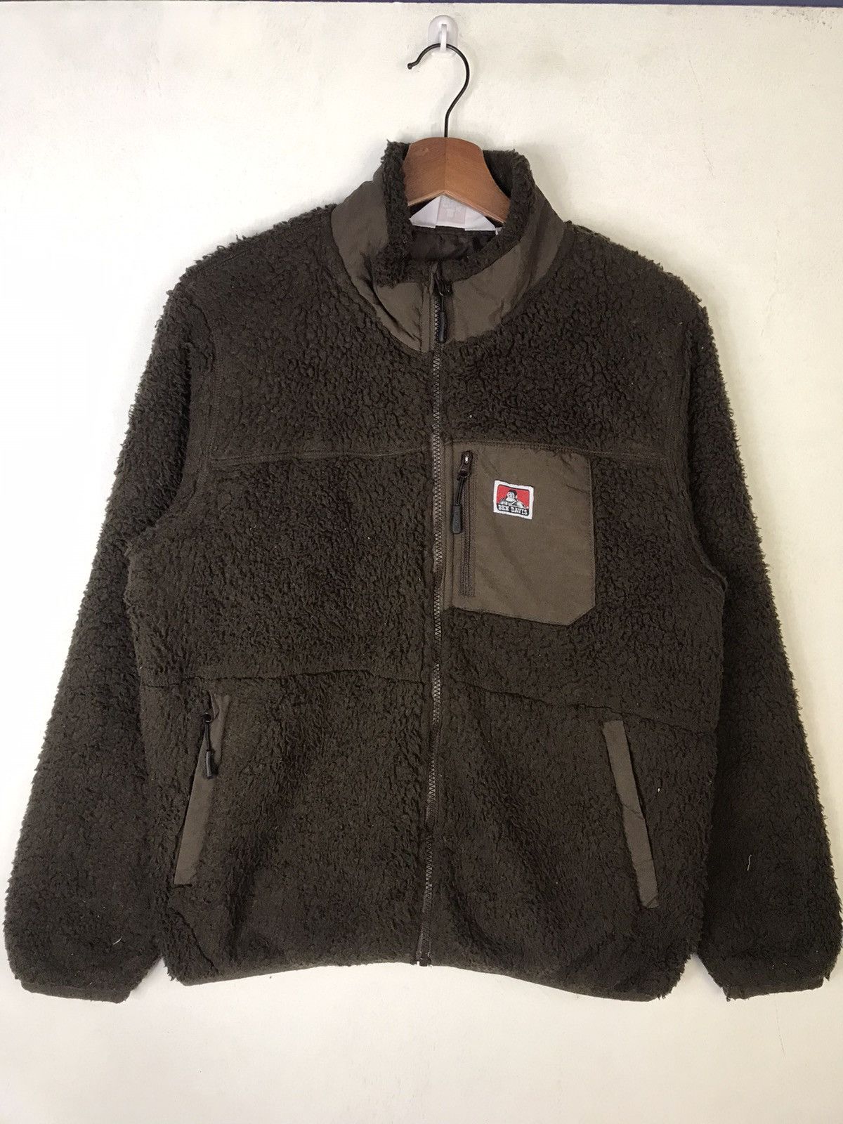 Ben Davis × Vintage y2k Ben Davis Sherpa Fleece Brown Zip Up Jacket Size US M / EU 48-50 / 2 - 2 Thumbnail