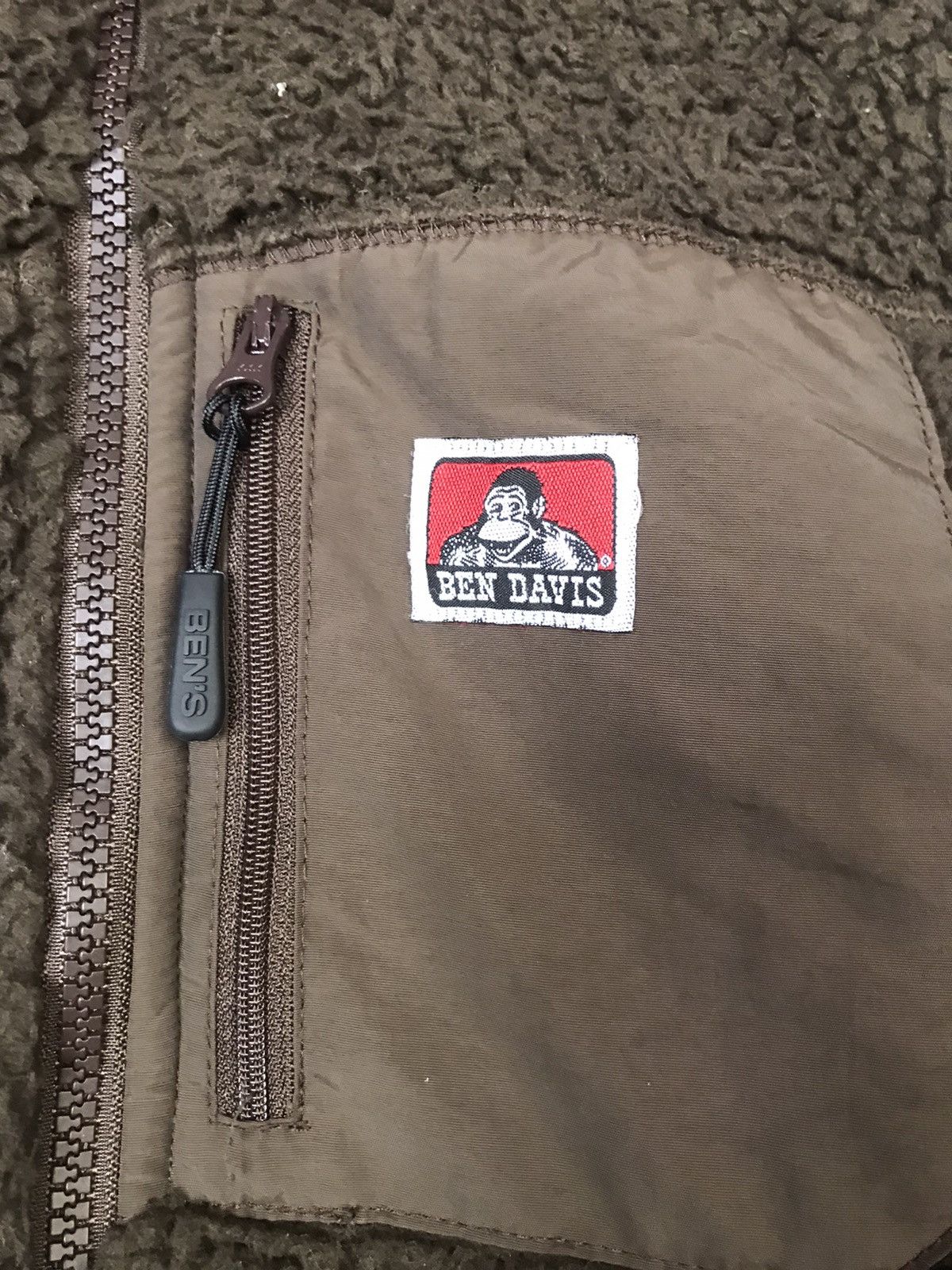 Ben Davis × Vintage y2k Ben Davis Sherpa Fleece Brown Zip Up Jacket Size US M / EU 48-50 / 2 - 6 Thumbnail