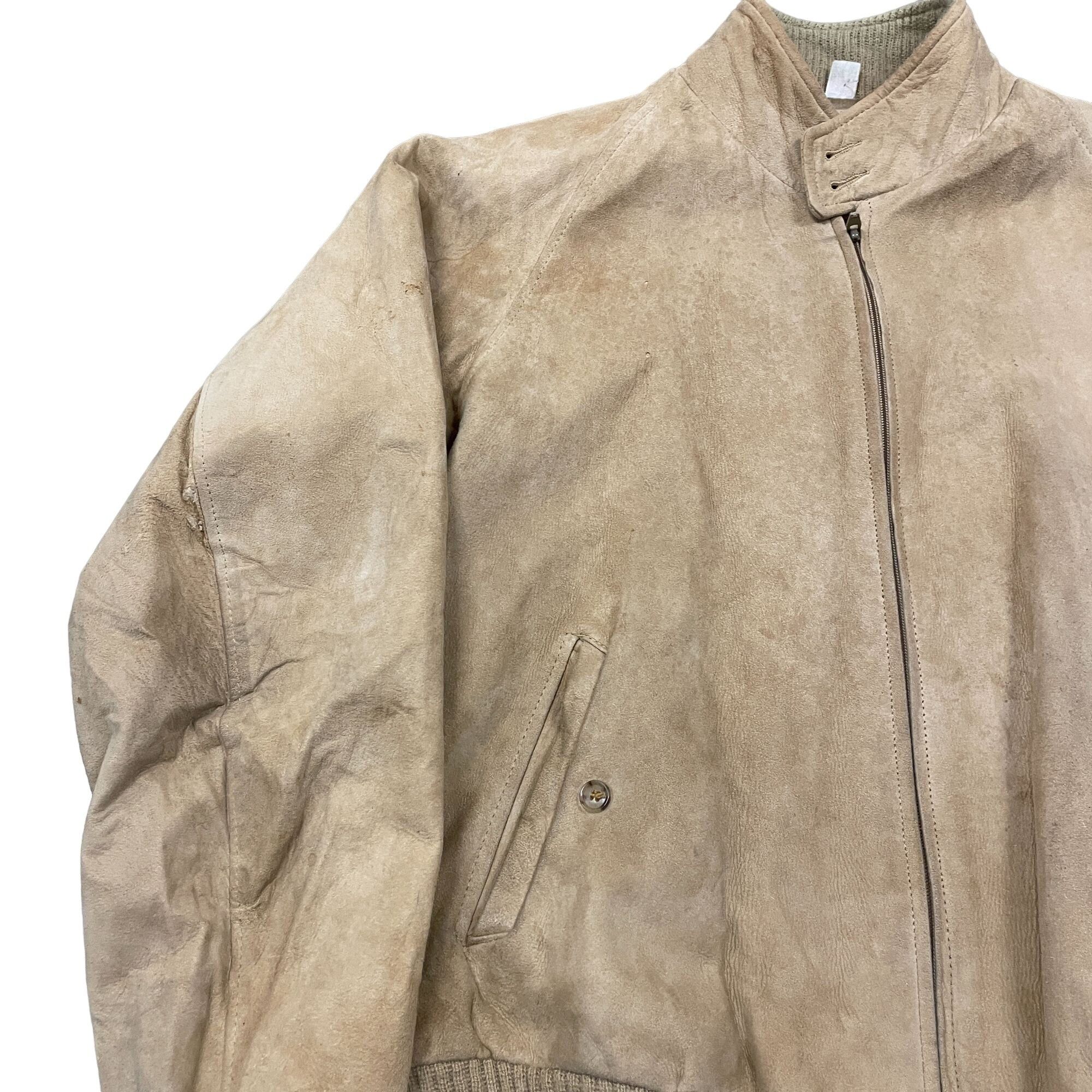 Vintage 70s/80s Vtg Broadmoor Mens Shop Beige Suede Zip Up Leather J Size US L / EU 52-54 / 3 - 6 Thumbnail