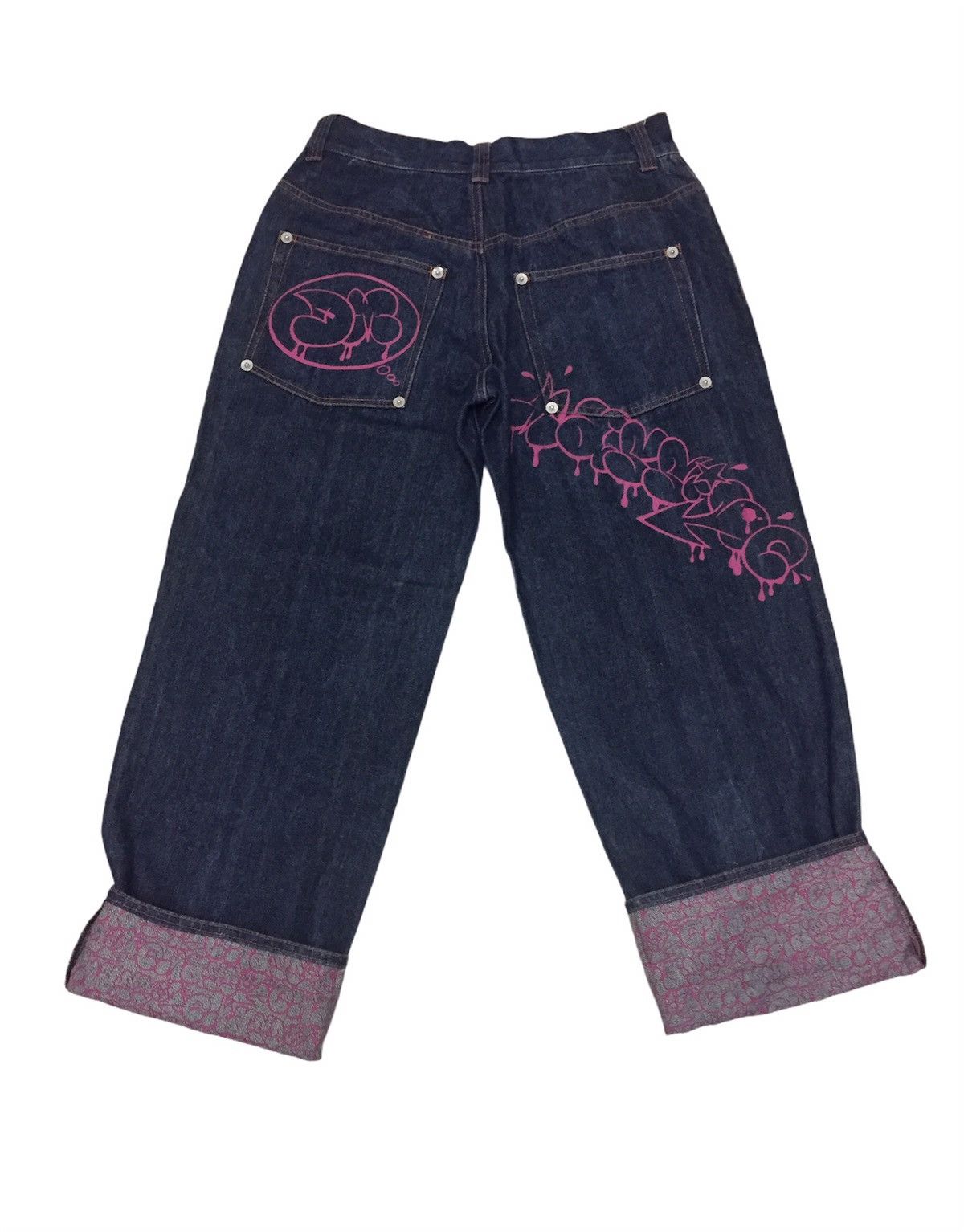 Japanese Brand Octopus Army Painted Streetwear Denim Size US 31 - 3 Thumbnail