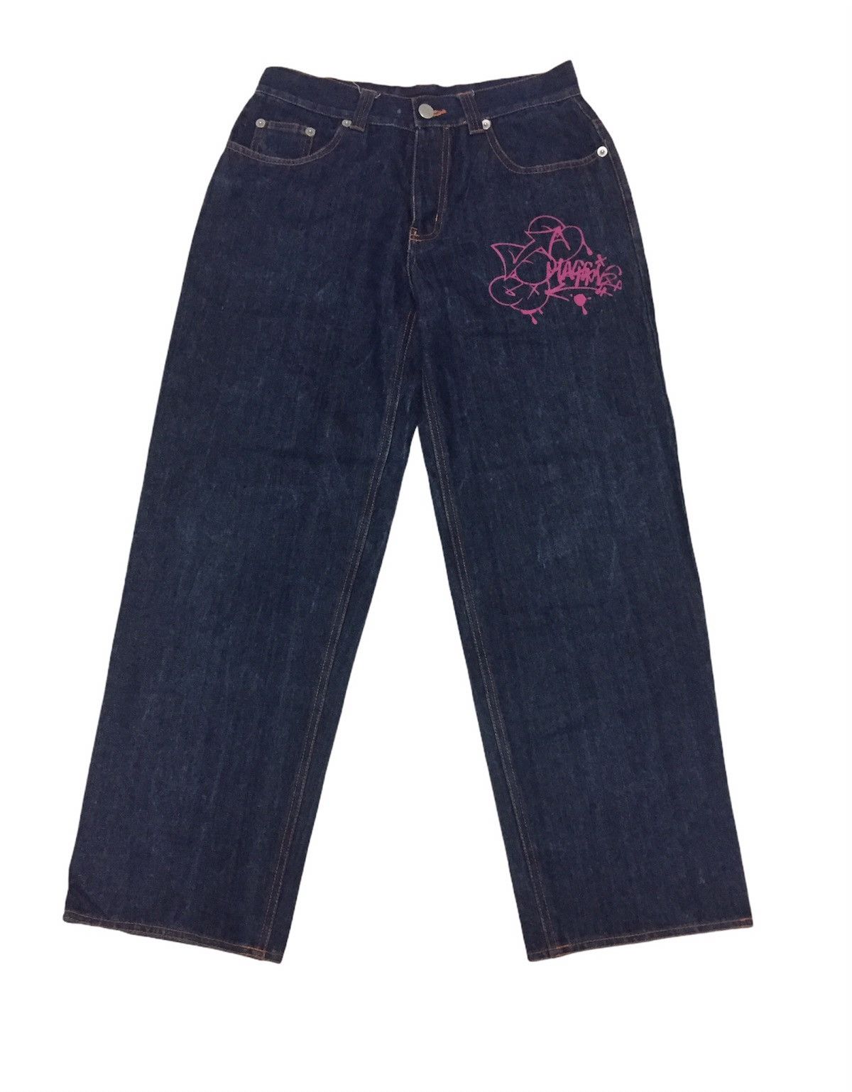 Japanese Brand Octopus Army Painted Streetwear Denim Size US 31 - 1 Thumbnail