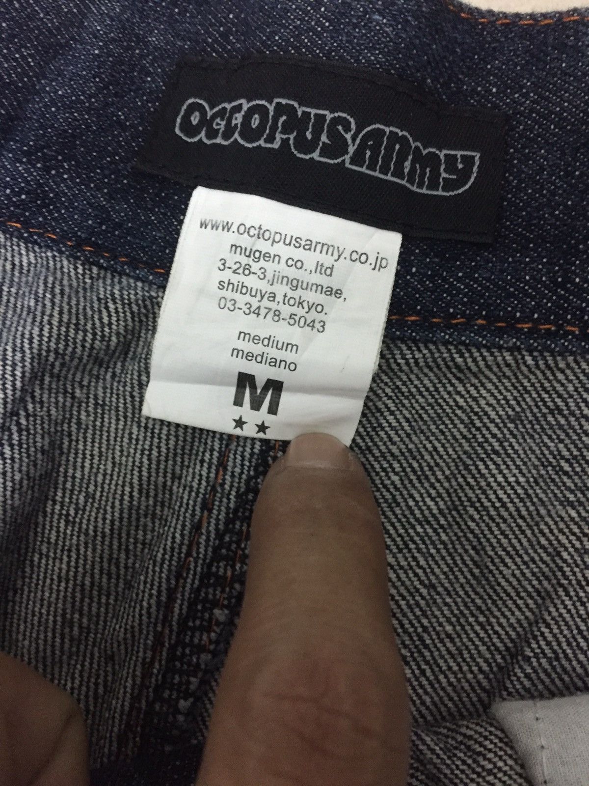 Japanese Brand Octopus Army Painted Streetwear Denim Size US 31 - 7 Thumbnail