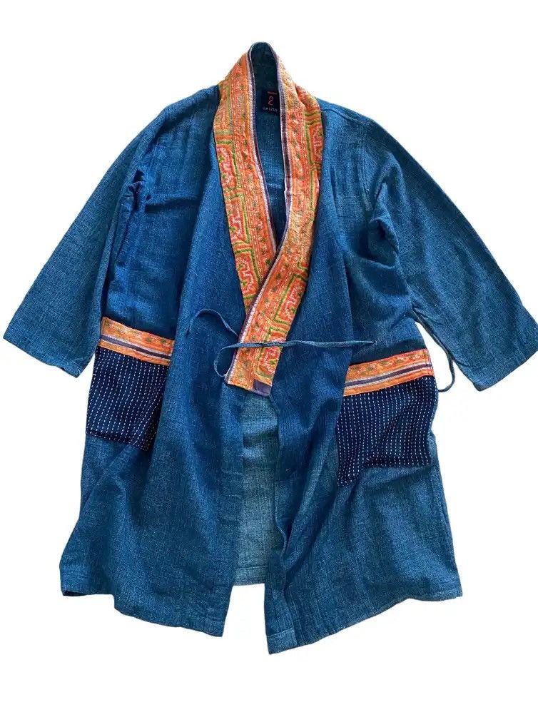 45rpm × Japanese Brand × Kapital 🇯🇵 45rpm Pachwork Dyen Kimono Japan Indigo Kapital Size US L / EU 52-54 / 3 - 2 Thumbnail
