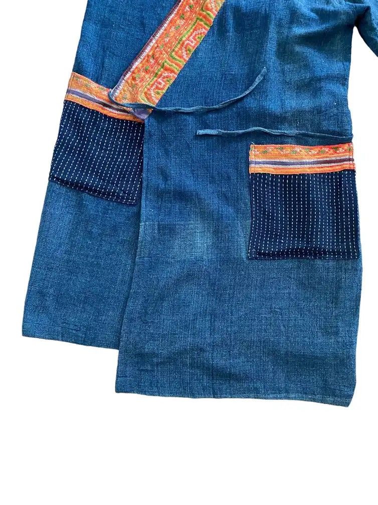 45rpm × Japanese Brand × Kapital 🇯🇵 45rpm Pachwork Dyen Kimono Japan Indigo Kapital Size US L / EU 52-54 / 3 - 6 Thumbnail