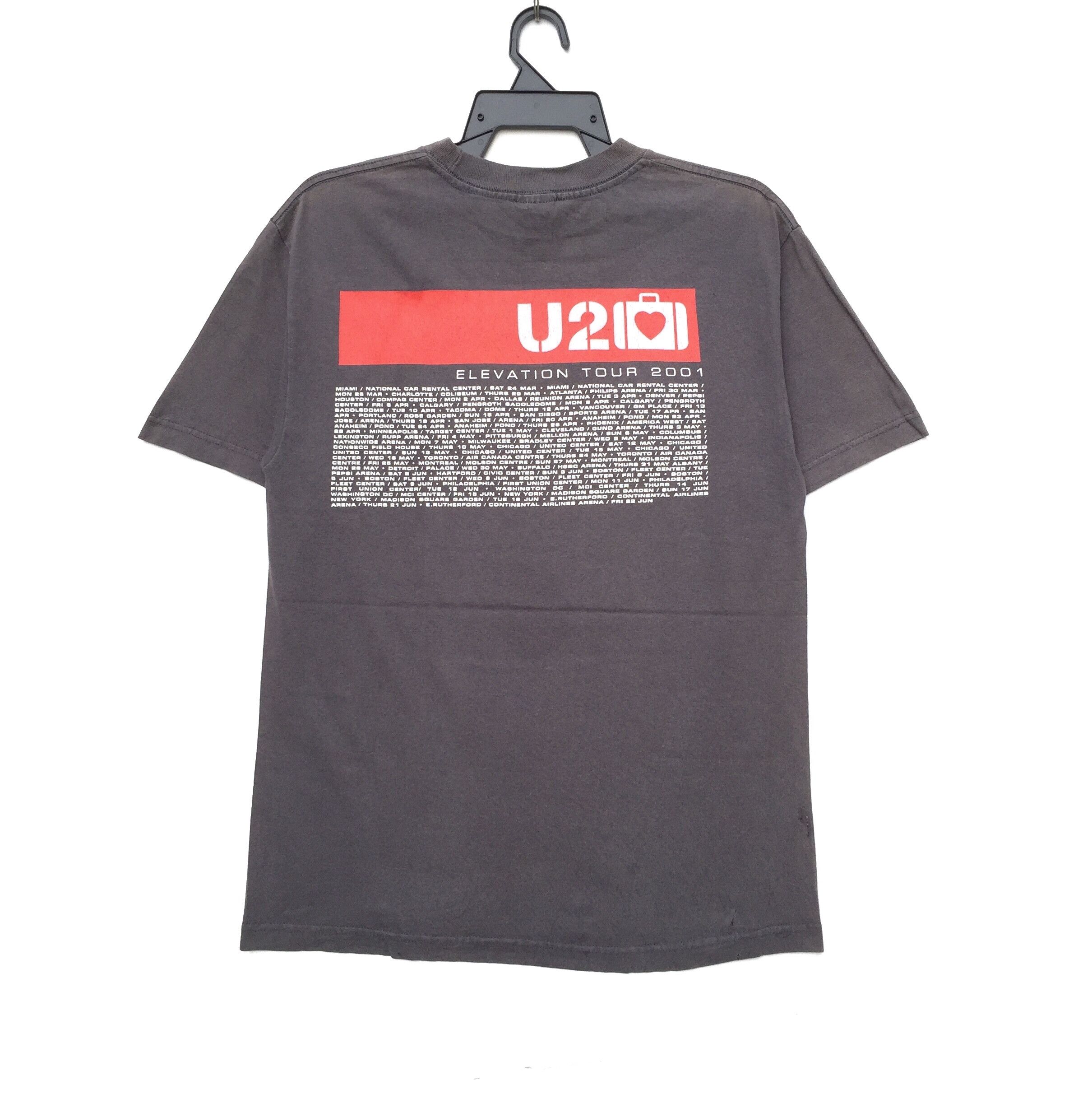 Band Tees × Vintage Vintage 2001 U2 Elevation Tour Band T-Shirt | M Size US M / EU 48-50 / 2 - 6 Thumbnail