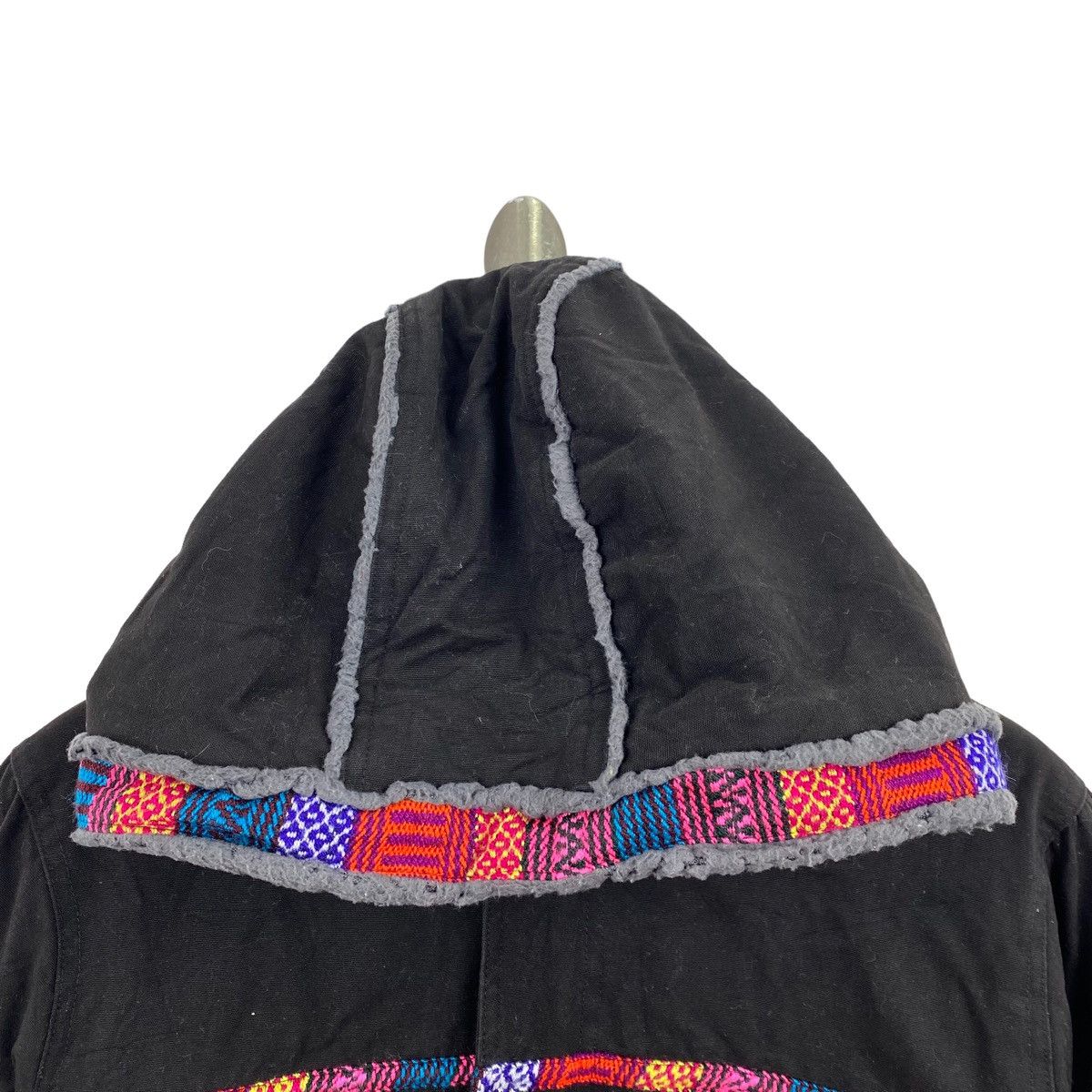 Vintage TITICACA Japan Brand Navajo Aztec Native Edge Hooded Parka Size L / US 10 / IT 46 - 2 Thumbnail