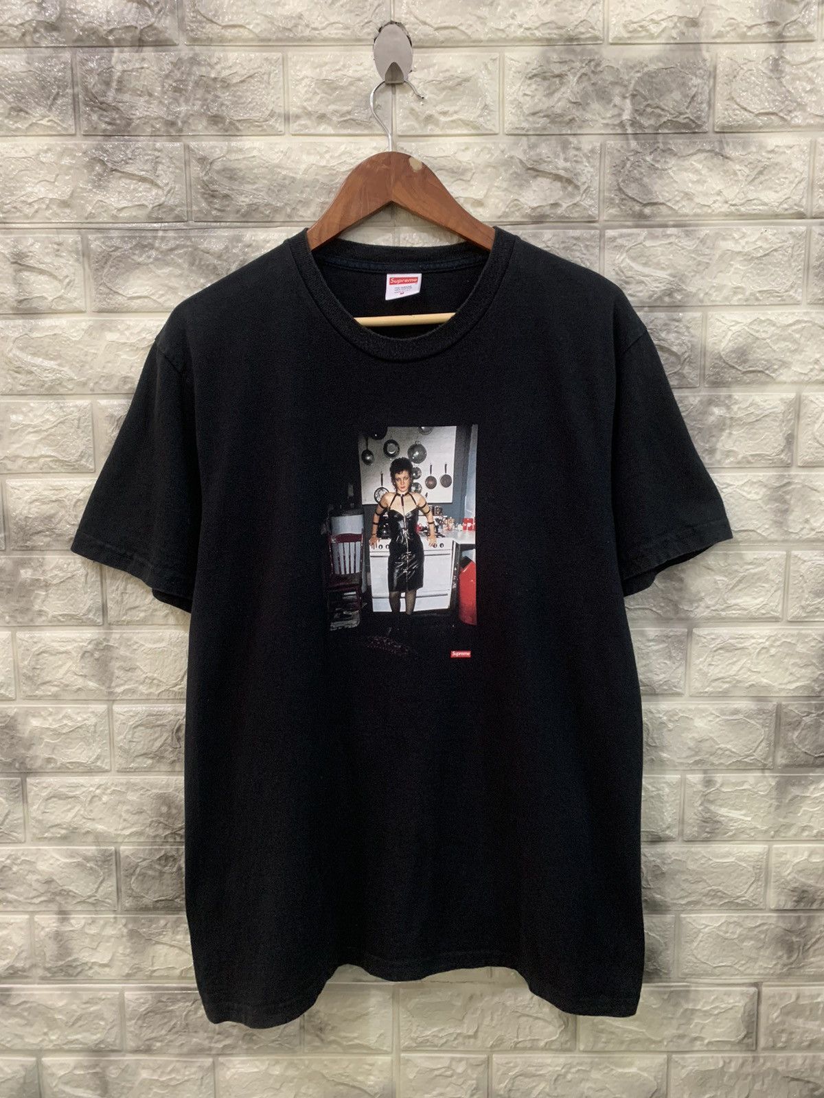 Supreme Nan Goldin Misty and Jimmy Paulette Tee Black Men's