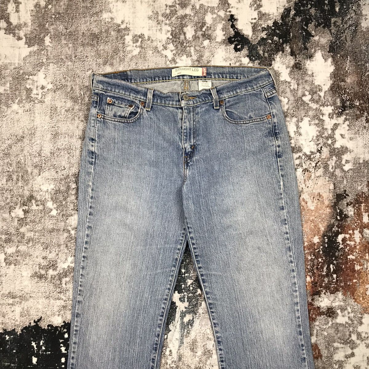 Levi's × Vintage Vintage Levis 505 Baggy Straight Leg Light Wash Denim Jeans Size 34" / US 12 / IT 48 - 6 Thumbnail