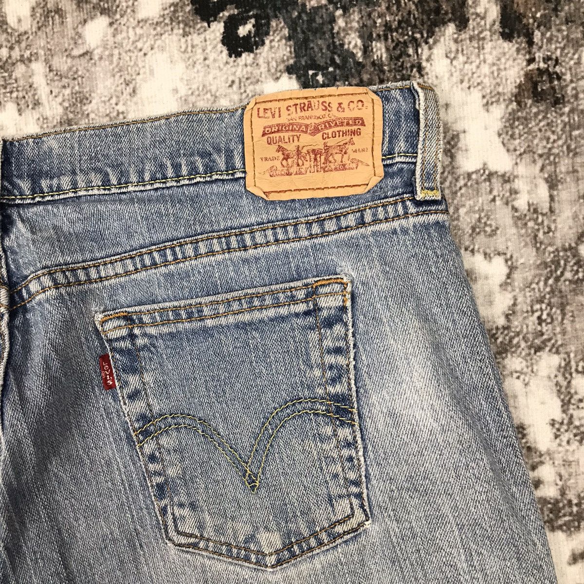 Levi's × Vintage Vintage Levis 505 Baggy Straight Leg Light Wash Denim Jeans Size 34" / US 12 / IT 48 - 4 Thumbnail
