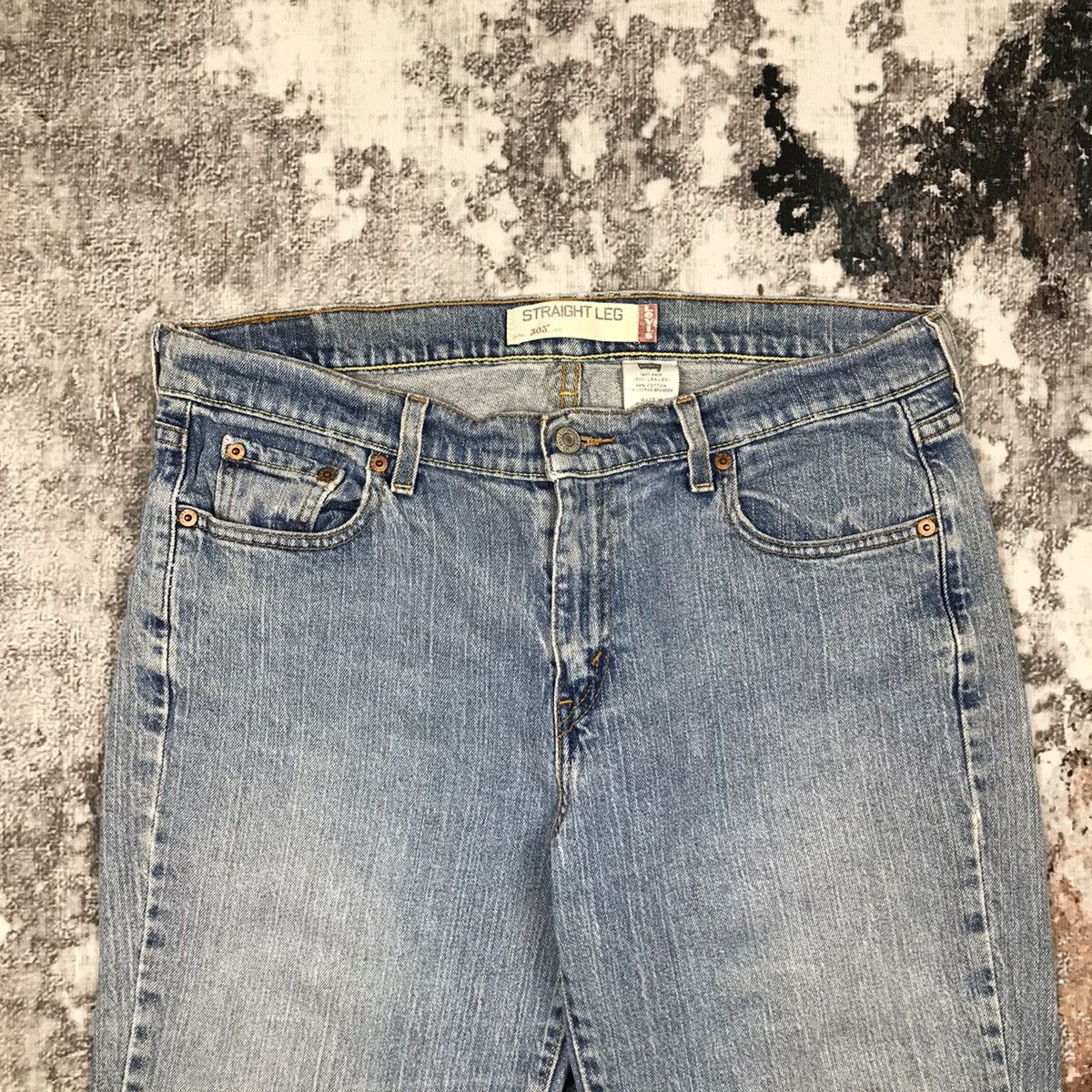Levi's × Vintage Vintage Levis 505 Baggy Straight Leg Light Wash Denim Jeans Size 34" / US 12 / IT 48 - 7 Thumbnail
