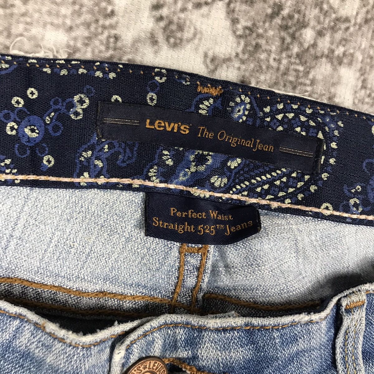 Levi's × Vintage Vintage Levis 525 Baggy Distressed Design Denim Jeans Size 33" - 10 Thumbnail
