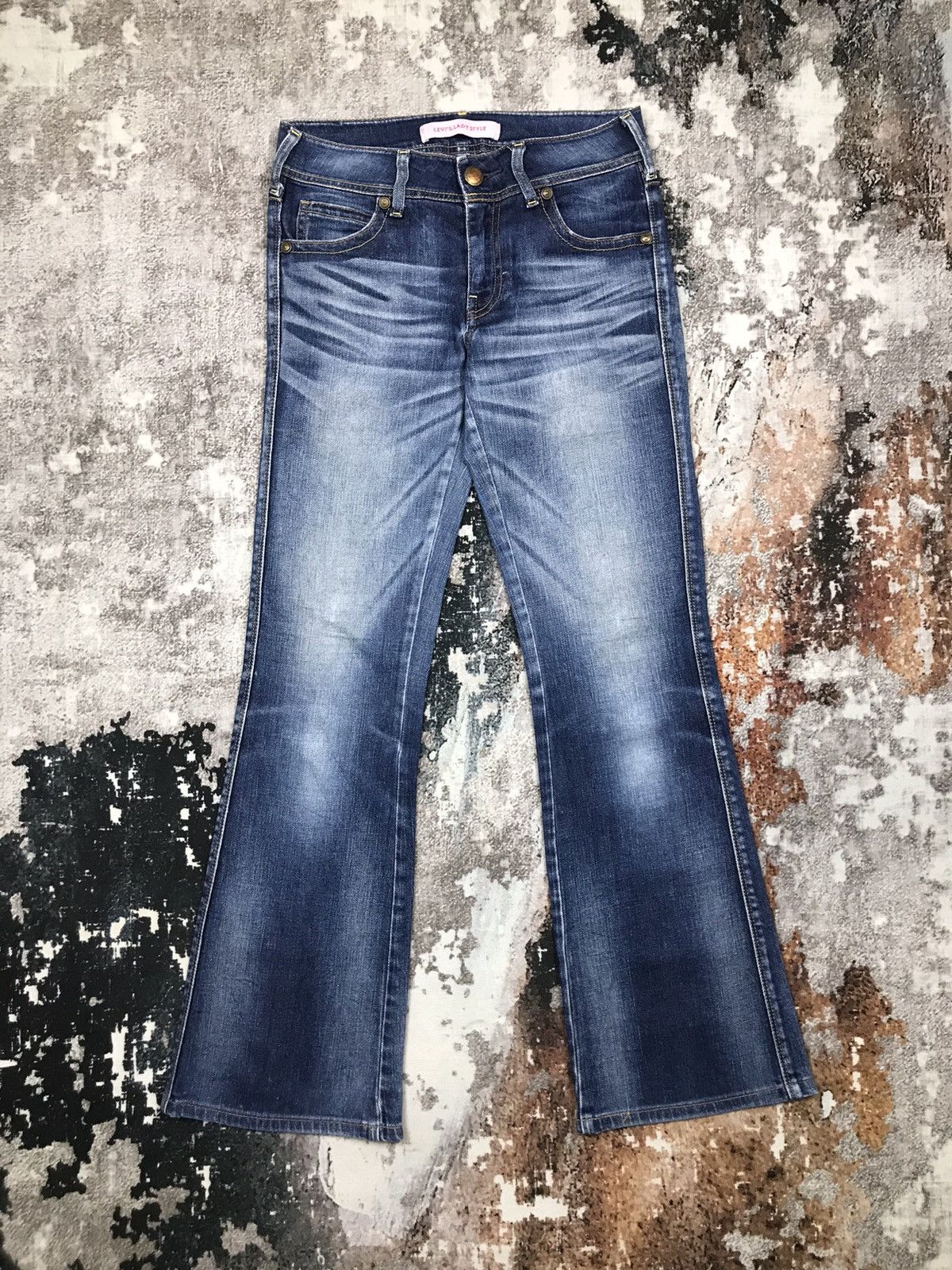 Levi's × Vintage Vintage Levis Lady Style Flare Light Wash Denim Jeans Size 28" / US 6 / IT 42 - 6 Thumbnail