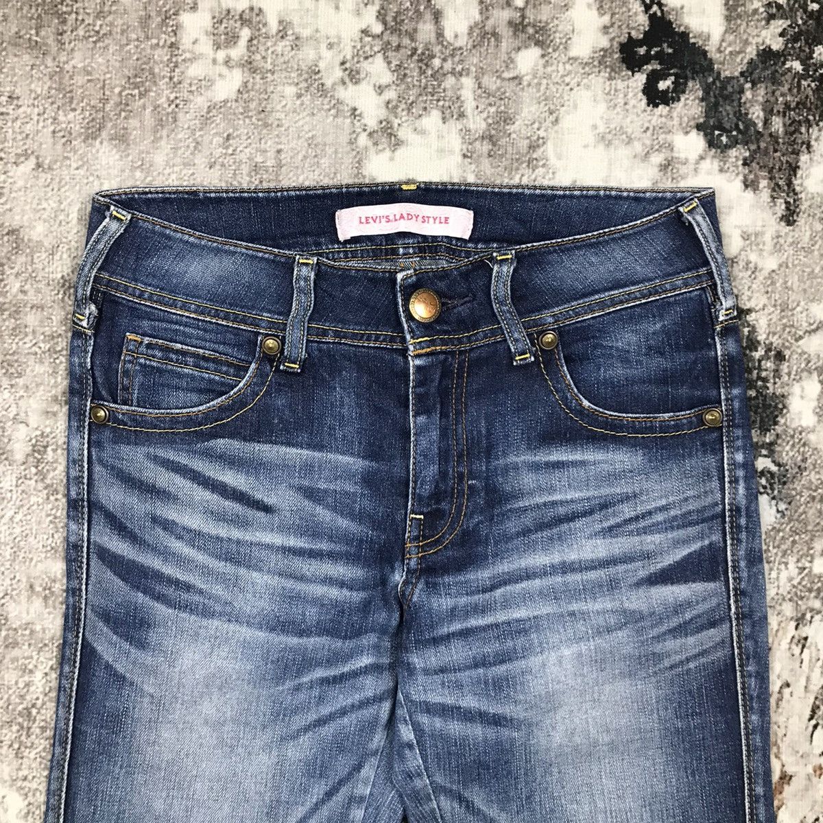 Levi's × Vintage Vintage Levis Lady Style Flare Light Wash Denim Jeans Size 28" / US 6 / IT 42 - 8 Thumbnail
