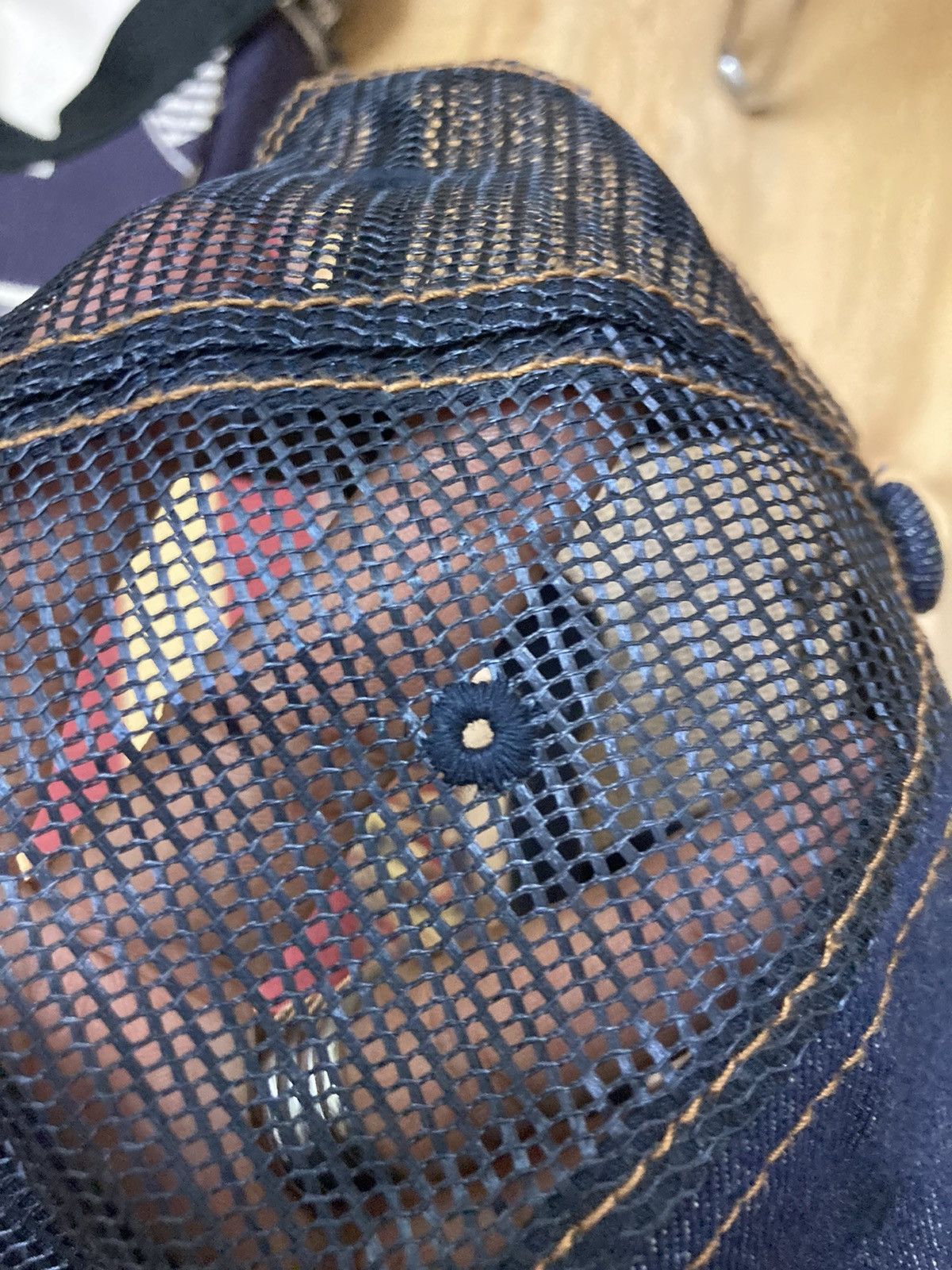 Vintage Von Dutch trucker denim hat
