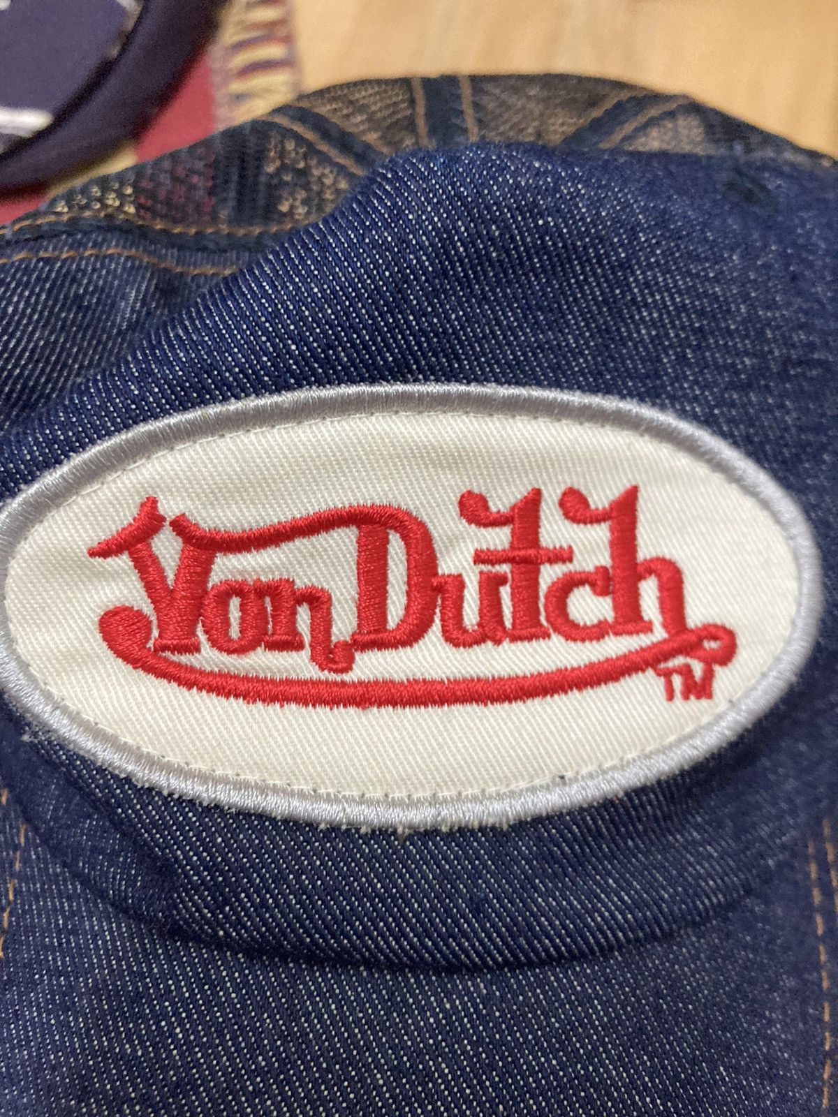 Vintage Von Dutch trucker denim hat