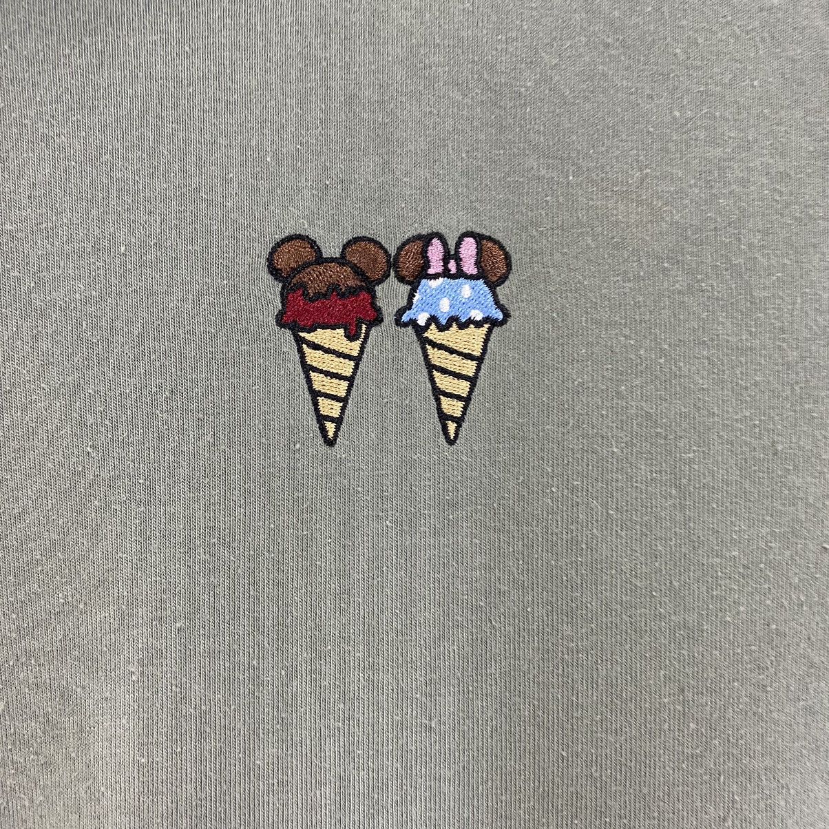 Vintage Disney Ice Cream Small Logo Crewneck Hoodies Size S