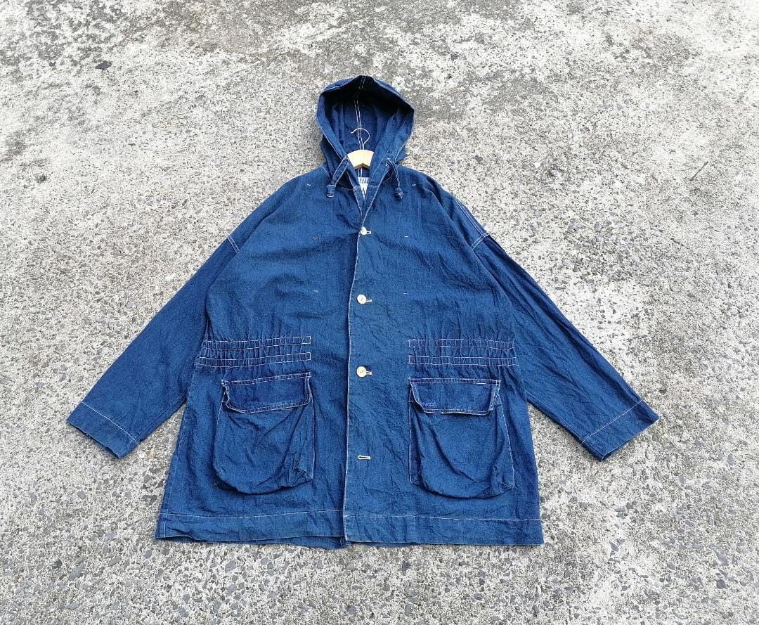 Designer × Japanese Brand Omphalos Anglo Buttons Denim Jacket Size XL / US 12-14 / IT 48-50 - 1 Thumbnail