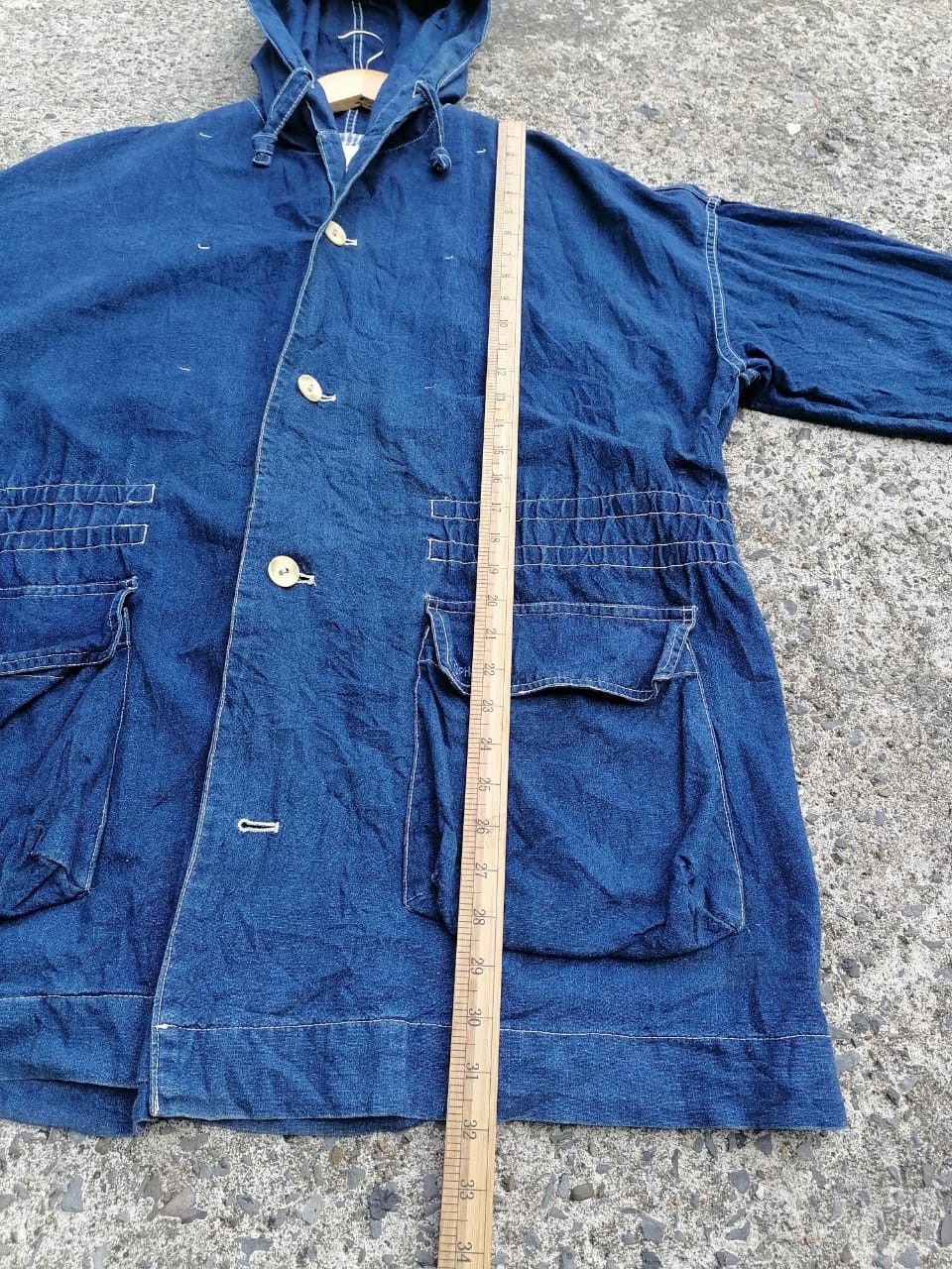 Designer × Japanese Brand Omphalos Anglo Buttons Denim Jacket Size XL / US 12-14 / IT 48-50 - 3 Thumbnail