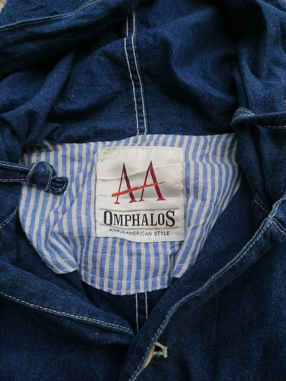 Designer × Japanese Brand Omphalos Anglo Buttons Denim Jacket Size XL / US 12-14 / IT 48-50 - 6 Thumbnail