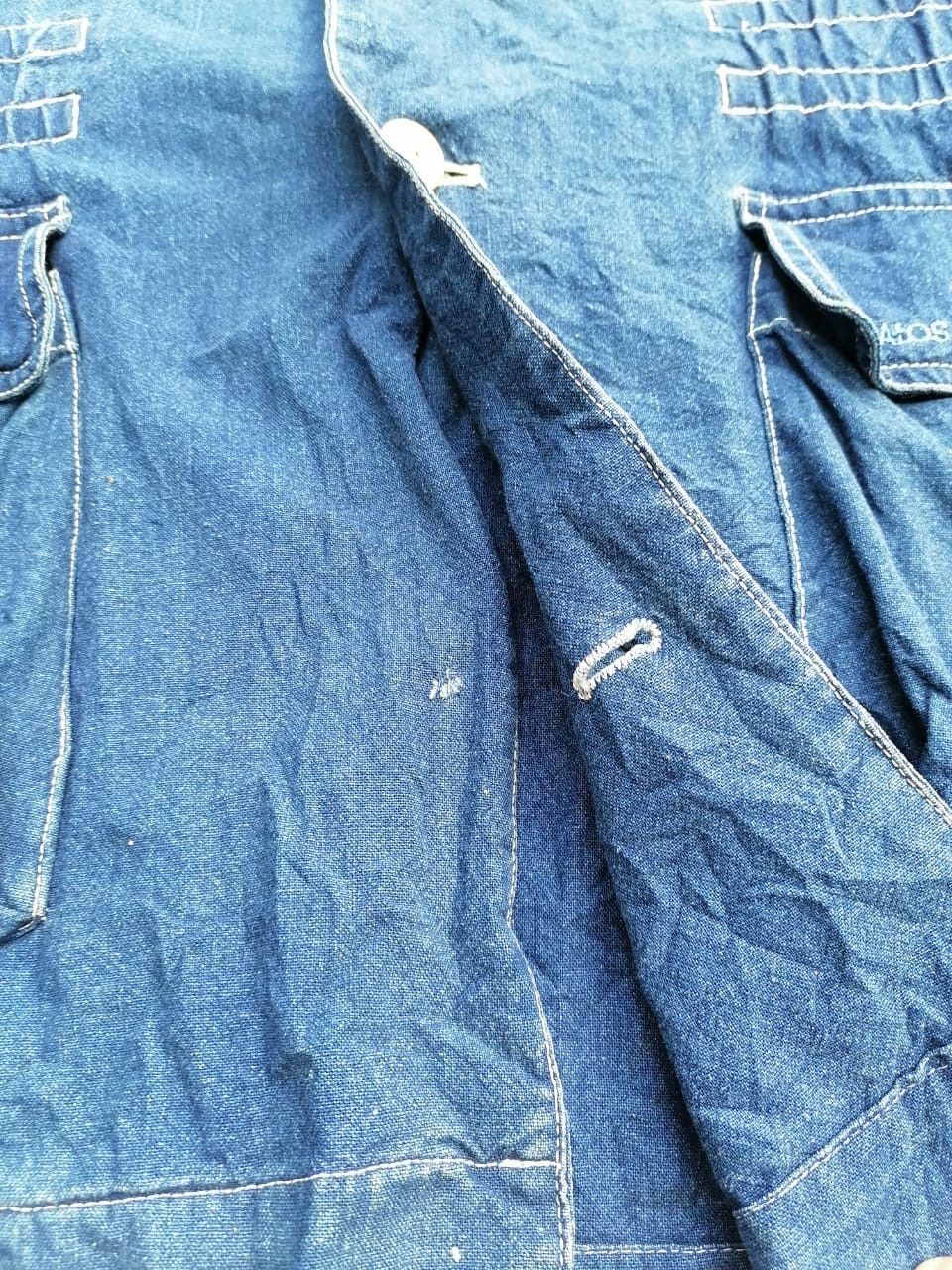 Designer × Japanese Brand Omphalos Anglo Buttons Denim Jacket Size XL / US 12-14 / IT 48-50 - 5 Thumbnail
