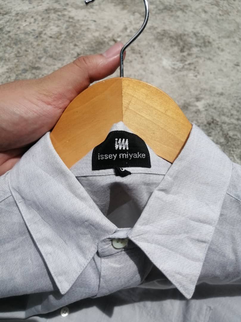 Issey Miyake Issey Miyake Basic Plain Longsleeve Buttons Shirt Size US M / EU 48-50 / 2 - 5 Thumbnail