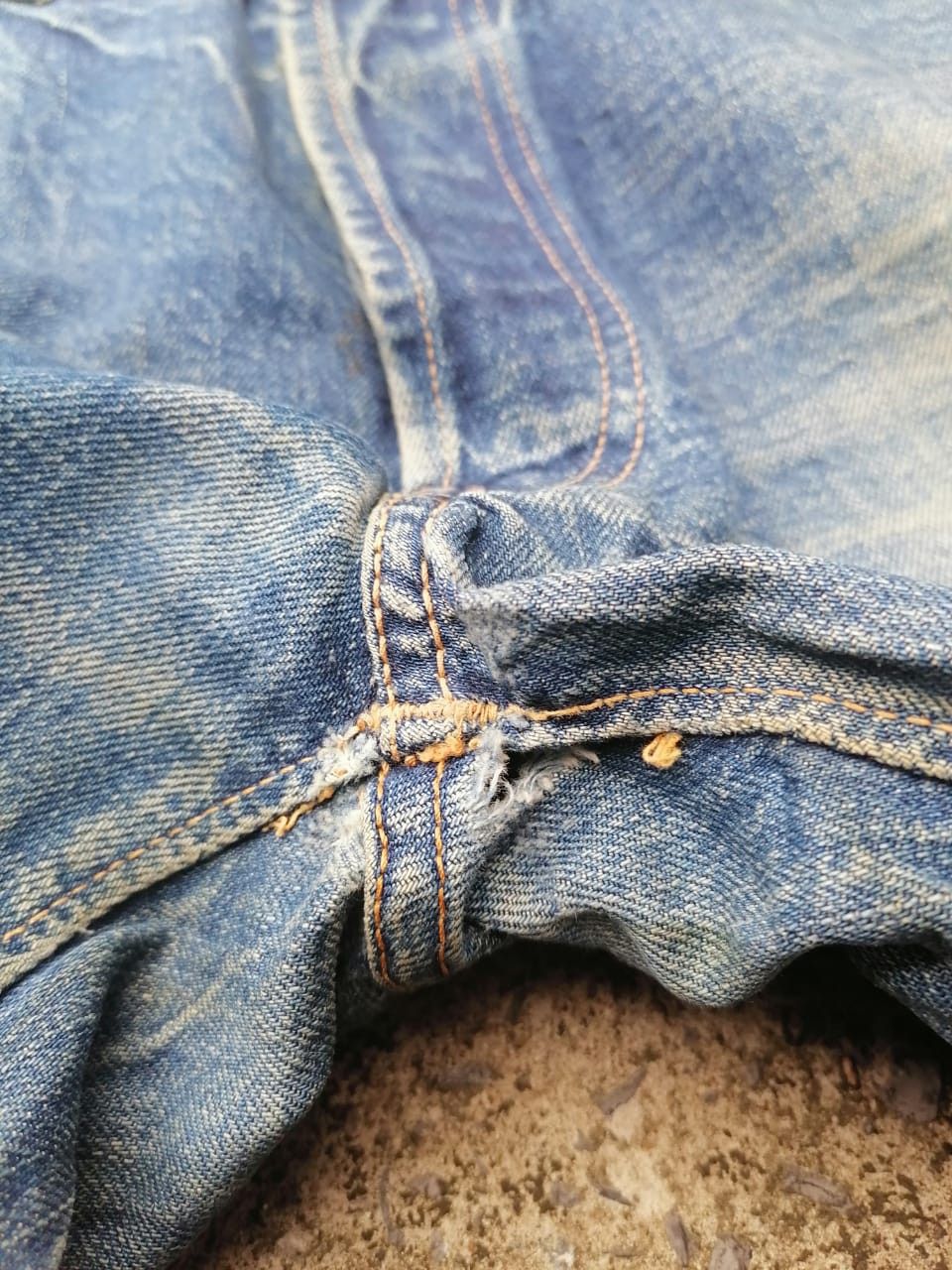 Vintage × Warehouse Warehouse Fly Button Selvedge Distressed Denim Jeans Size US 29 - 2 Thumbnail