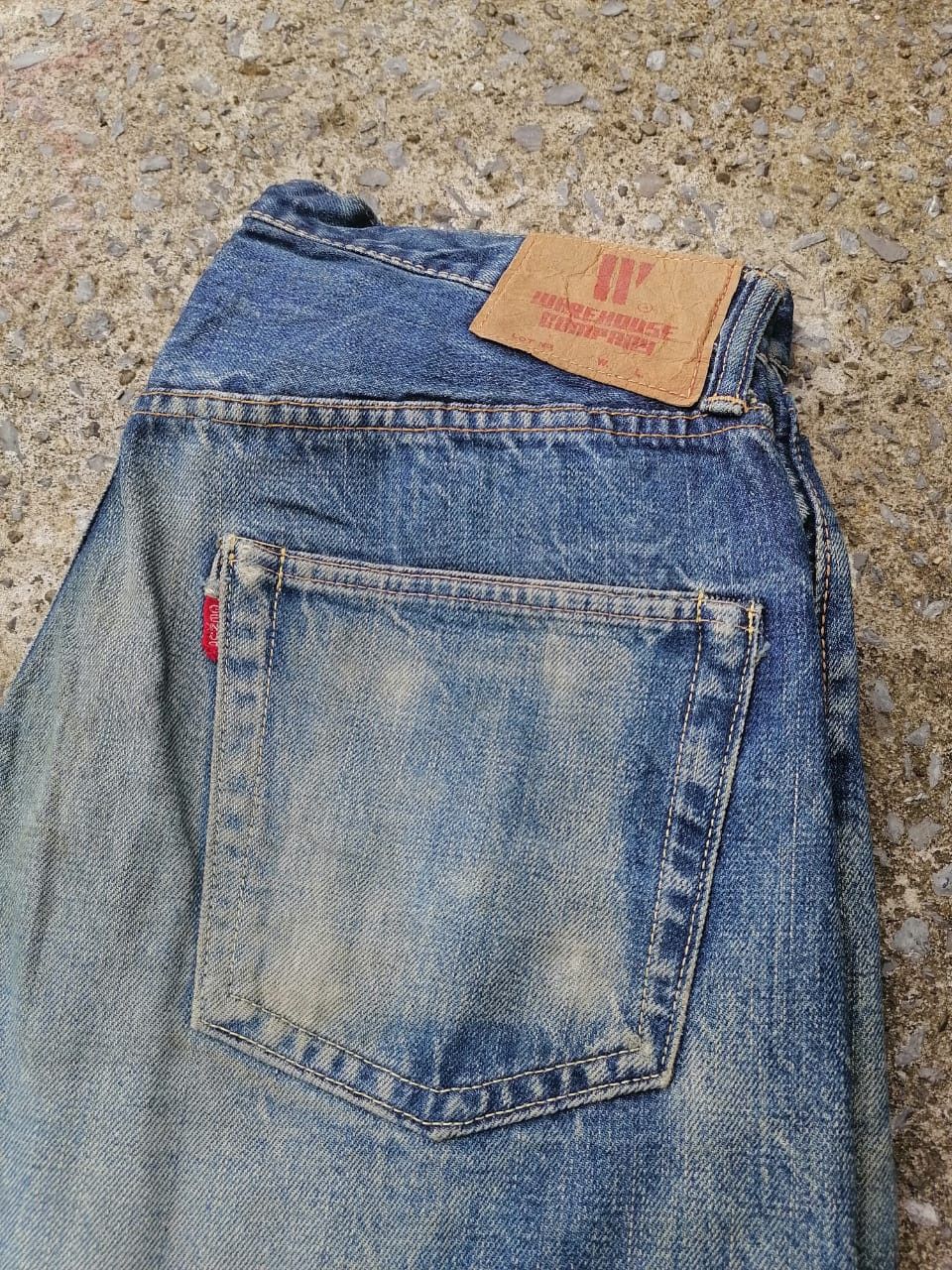 Vintage × Warehouse Warehouse Fly Button Selvedge Distressed Denim Jeans Size US 29 - 5 Thumbnail