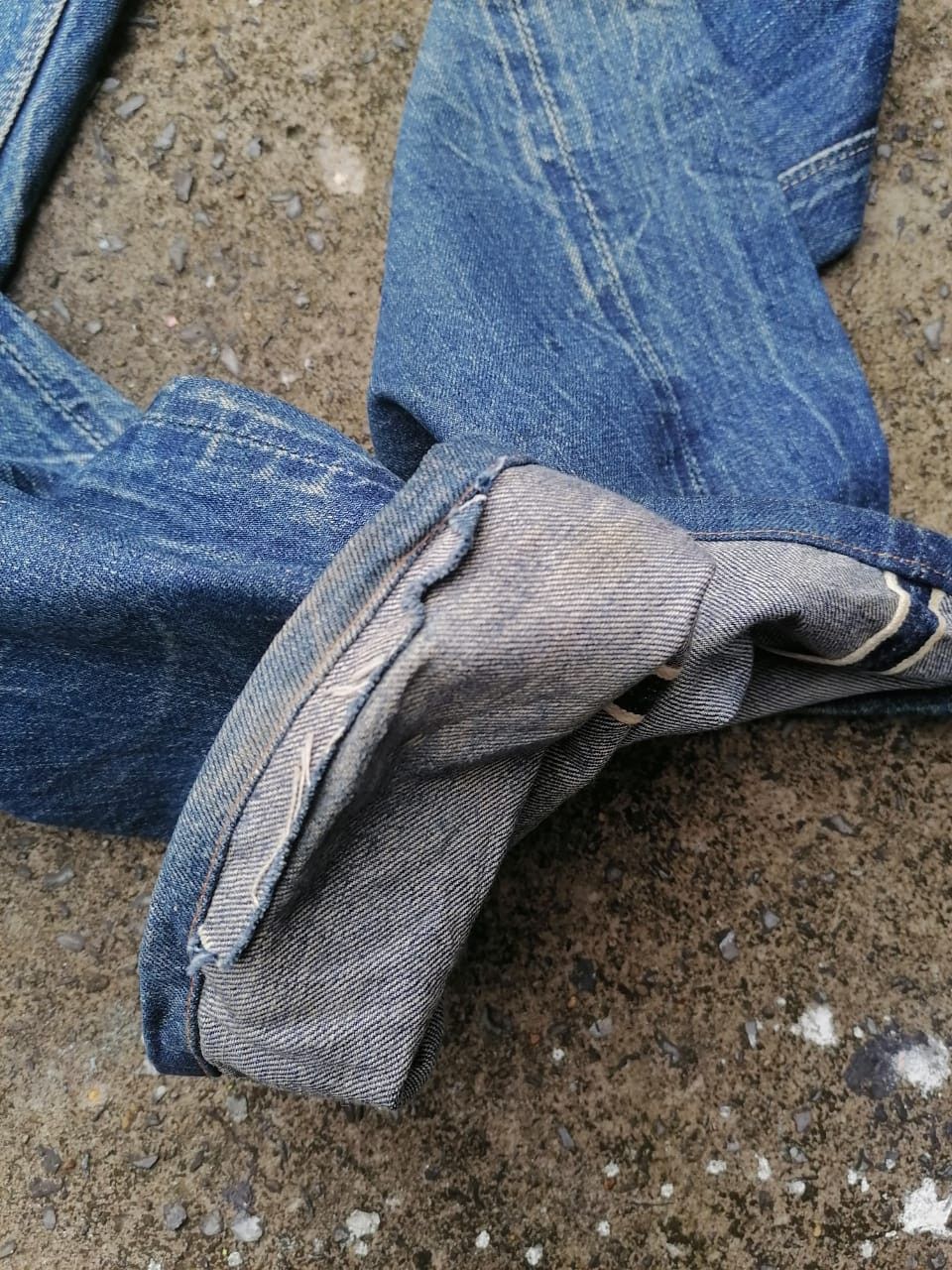 Vintage × Warehouse Warehouse Fly Button Selvedge Distressed Denim Jeans Size US 29 - 4 Thumbnail