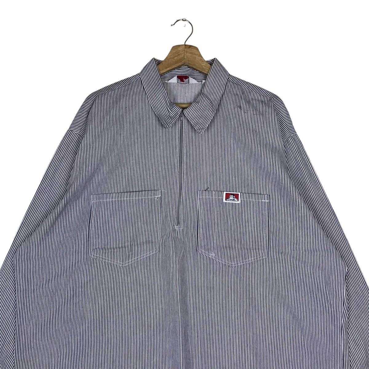 Ben Davis Vintage 90s BEN DAVIS Hickory Stripe Prisoner Pullover Size US XXL / EU 58 / 5 - 2 Thumbnail