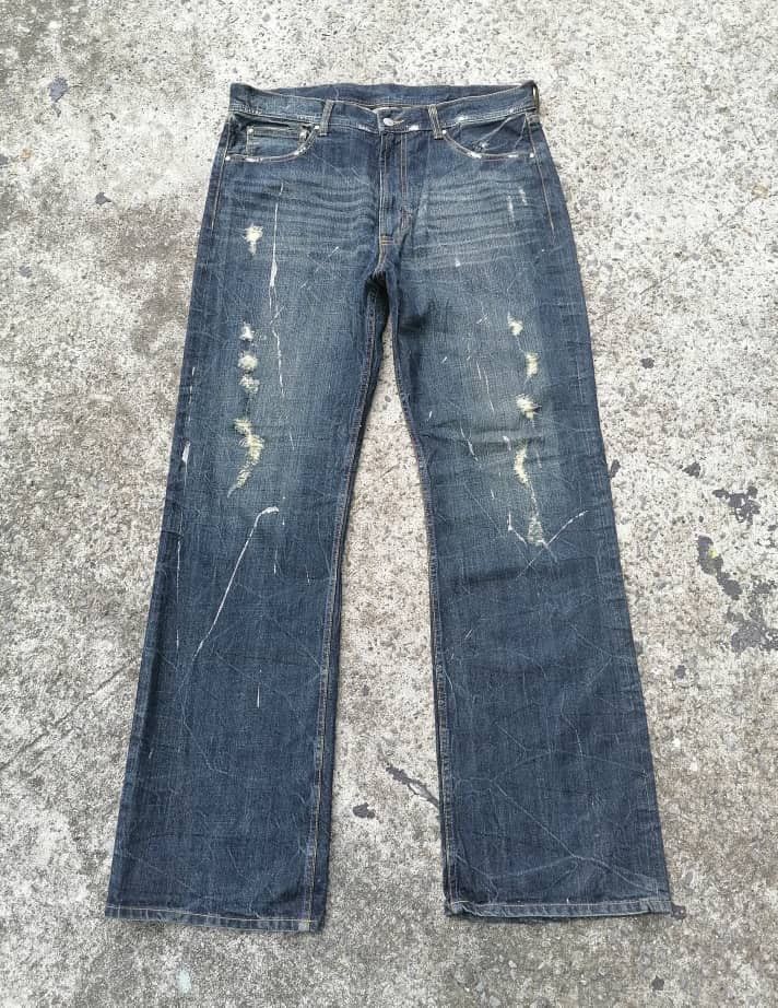 Other Distressed Denim Painted Splash Denim Jeans Size US 36 / EU 52 - 1 Thumbnail