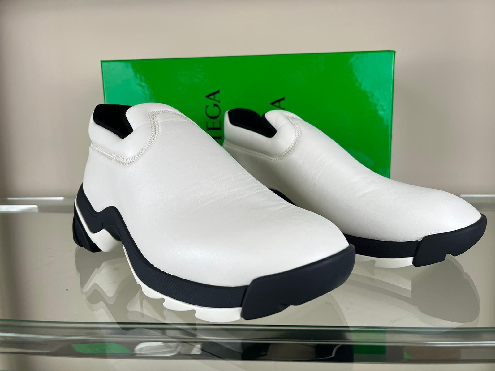 Bottega Veneta Low Top Flash Sneakers In String Lagoon Nappa in String Size US 10 / EU 43 - 7 Thumbnail