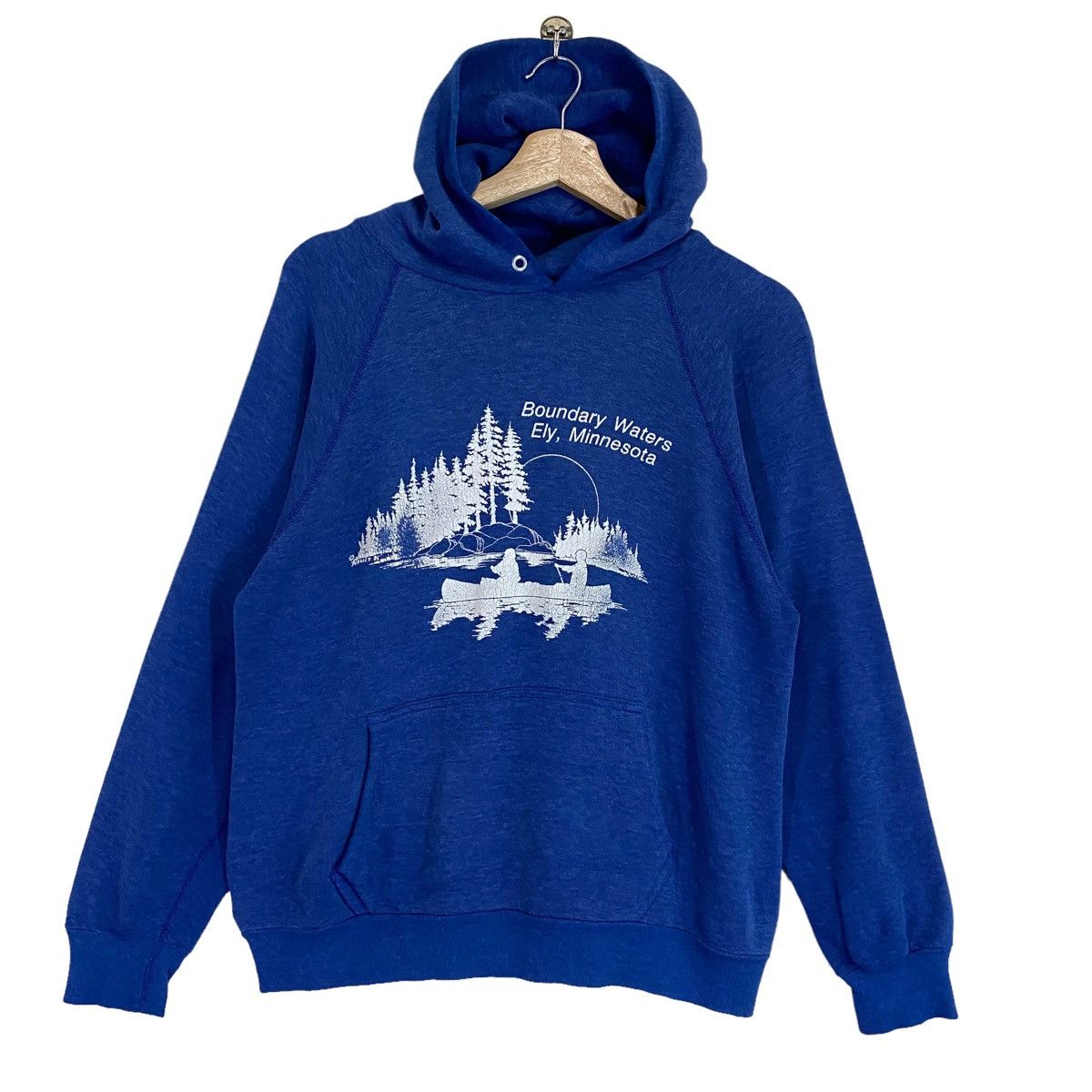 Vintage Vintage 90s Boundary Waters Ely Pullover Hoodies Size S Size US S / EU 44-46 / 1 - 1 Thumbnail