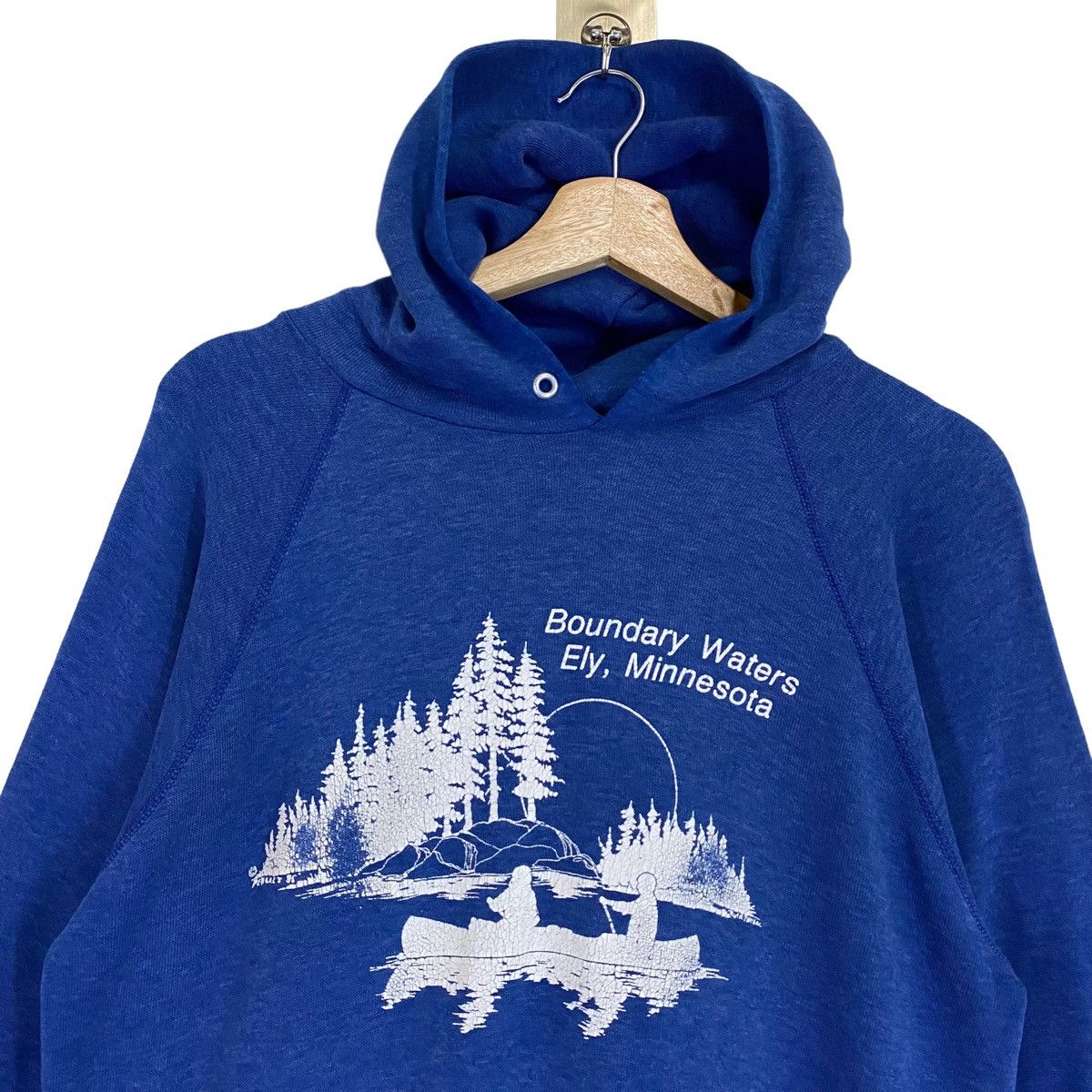 Vintage Vintage 90s Boundary Waters Ely Pullover Hoodies Size S Size US S / EU 44-46 / 1 - 4 Thumbnail
