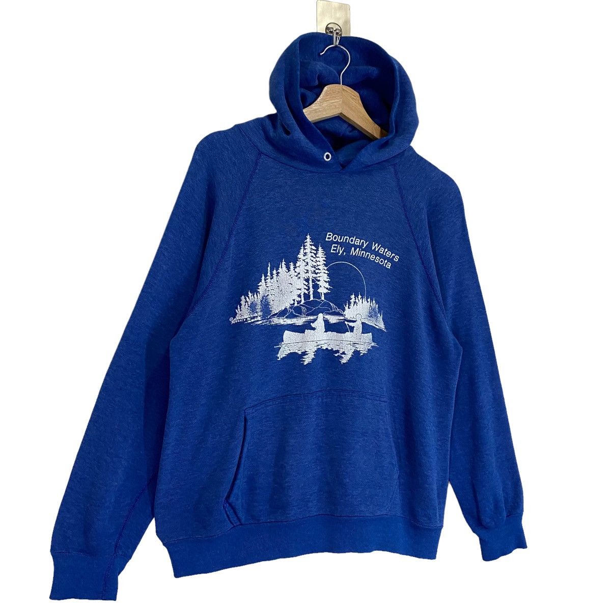 Vintage Vintage 90s Boundary Waters Ely Pullover Hoodies Size S Size US S / EU 44-46 / 1 - 3 Thumbnail