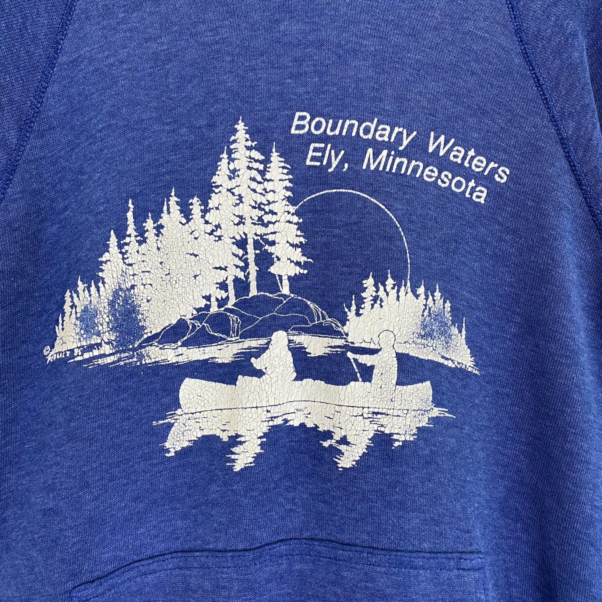Vintage Vintage 90s Boundary Waters Ely Pullover Hoodies Size S Size US S / EU 44-46 / 1 - 5 Thumbnail
