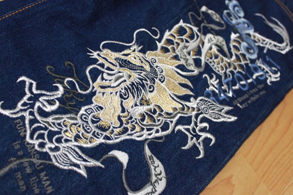 Kansai Yamamoto Embroidered dragon denim Kansai Impact Size US 30 / EU 46 - 4 Thumbnail