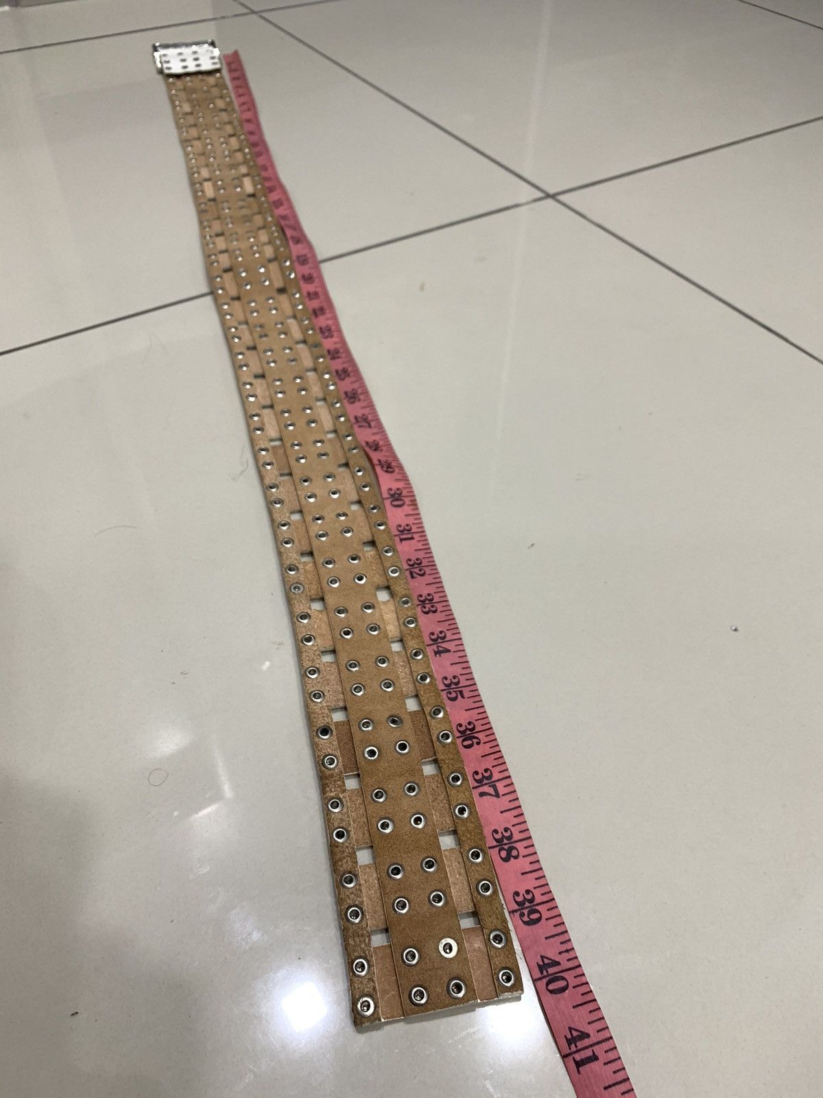 Japanese Brand × Leather LB-03 MULTISIZES STUDDED FULL LEATHER BELT Size ONE SIZE - 3 Thumbnail