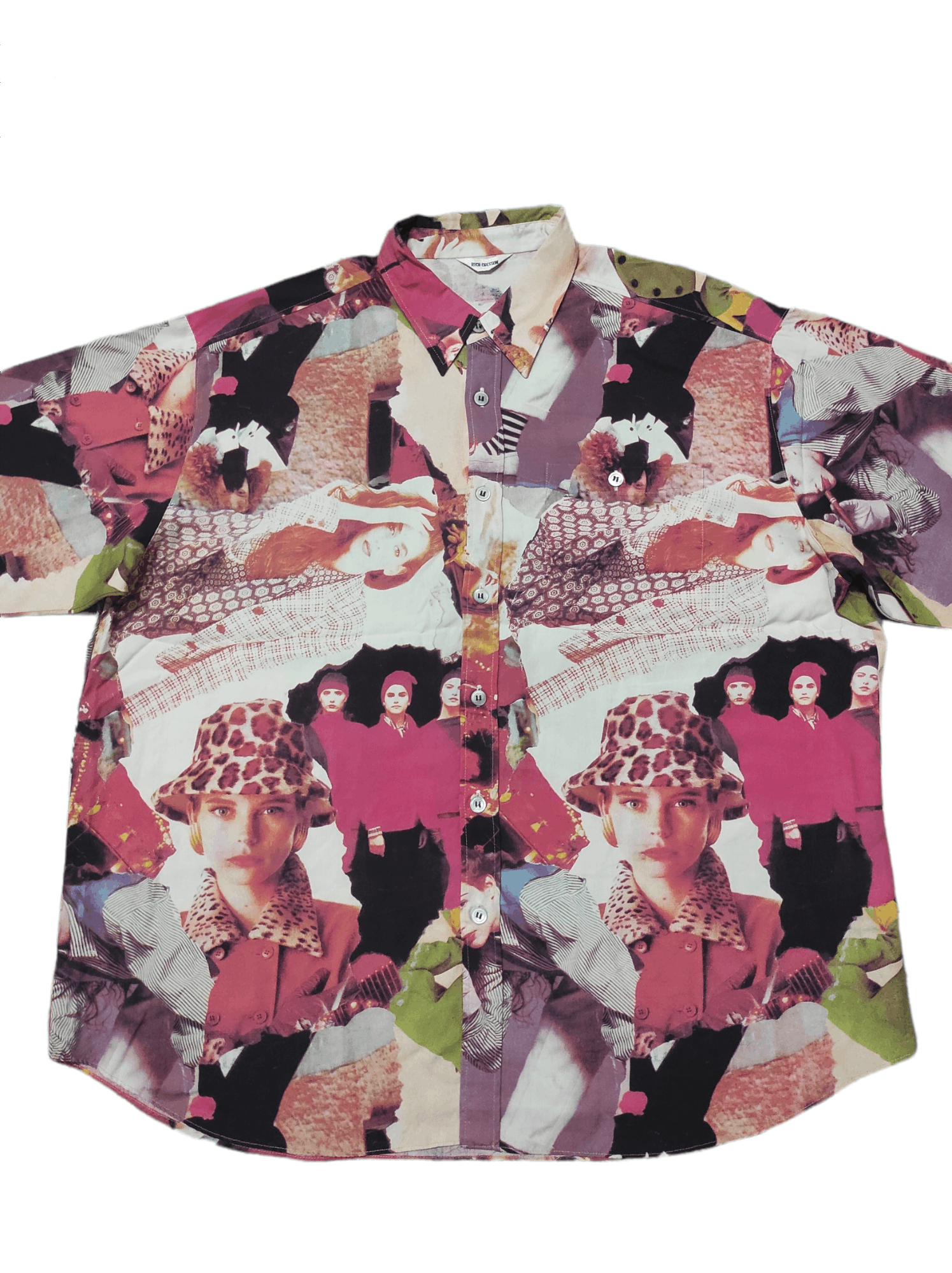 Japanese Brand Rare Vintage AOP Full Print Rich Cresson shirt Size US L / EU 52-54 / 3 - 4 Thumbnail
